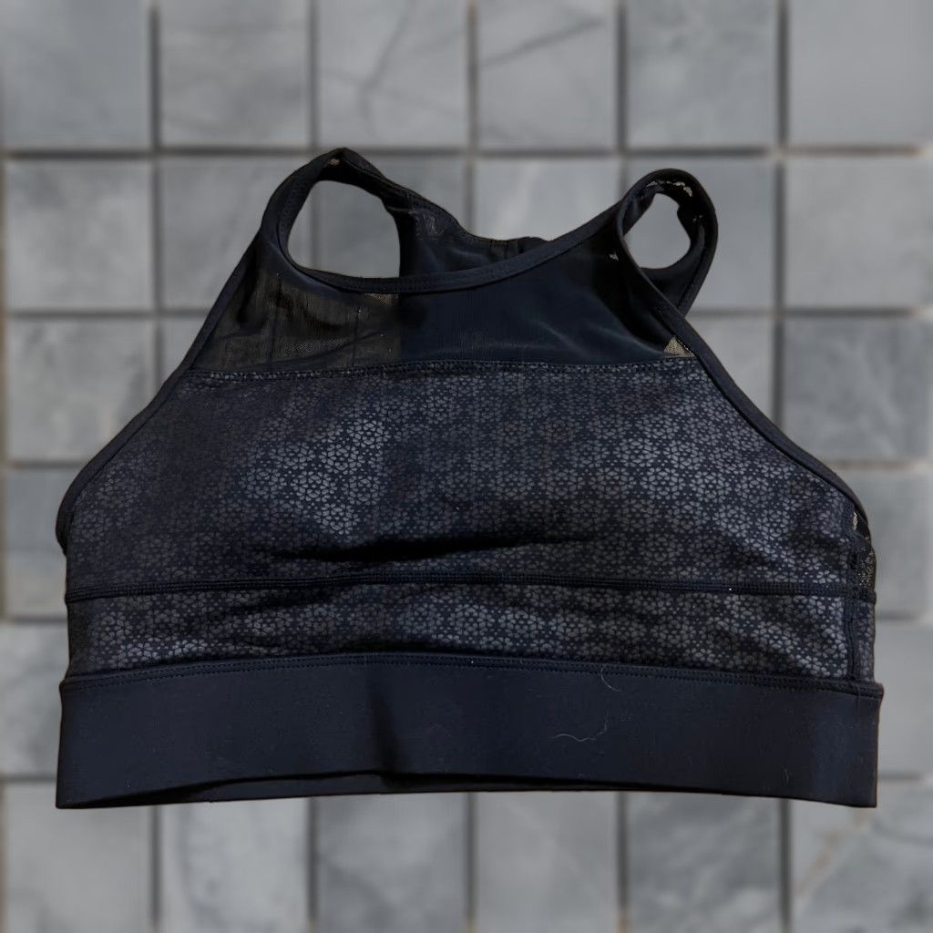 Vintage Zyia Active Sports Bra Womens Medium Black Razor Back Size ONE SIZE - 1 Thumbnail