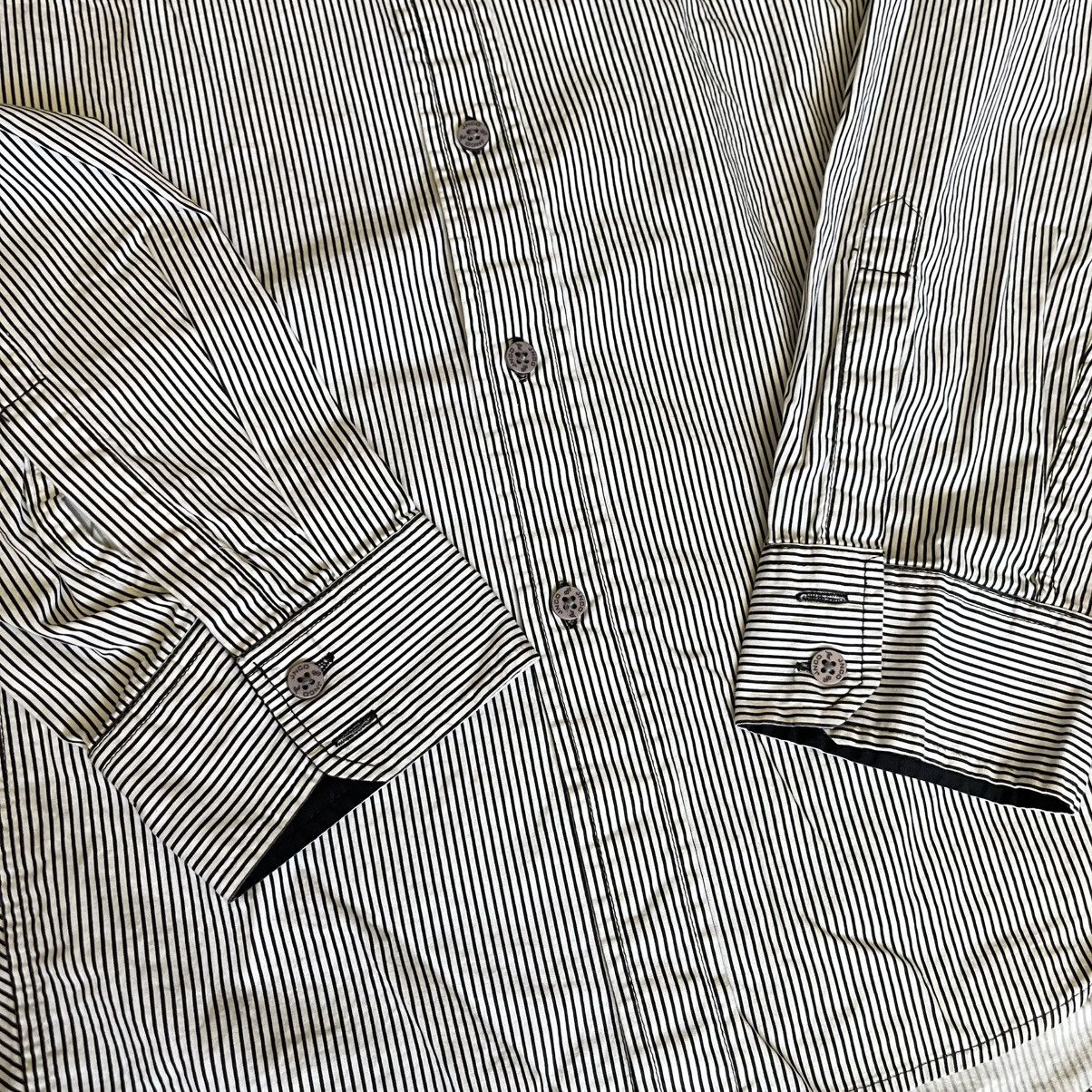 JNCO Vintage 90s JNCO Jeans Vertical Stripe Skate Button Up Shirt Size US XL / EU 56 / 4 - 3 Thumbnail