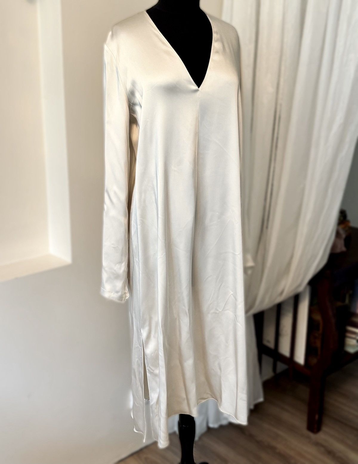 forte_forte forte_forte Cream Midi Dress – Size M (Made in Italy) Size M / US 6-8 / IT 42-44 - 1 Thumbnail