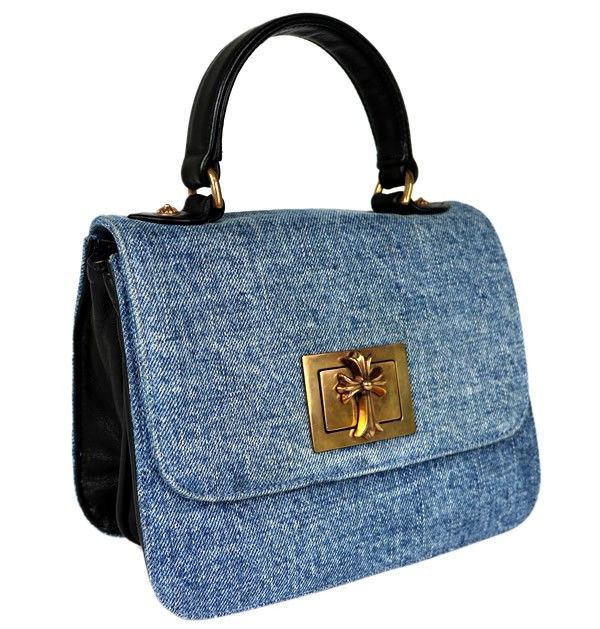Chrome Hearts Chrome Hearts Grow Up Denim Handbag Size ONE SIZE - 3 Thumbnail
