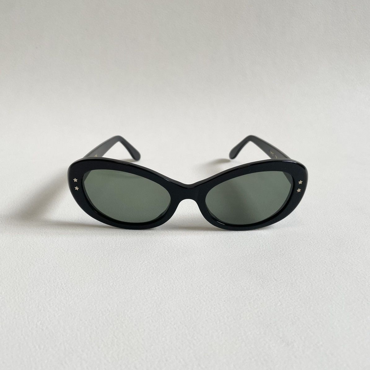 Cutler and Gross 70’s Style Black Oval ‘Cat Eye’ Sunglasses Size ONE SIZE - 1 Thumbnail