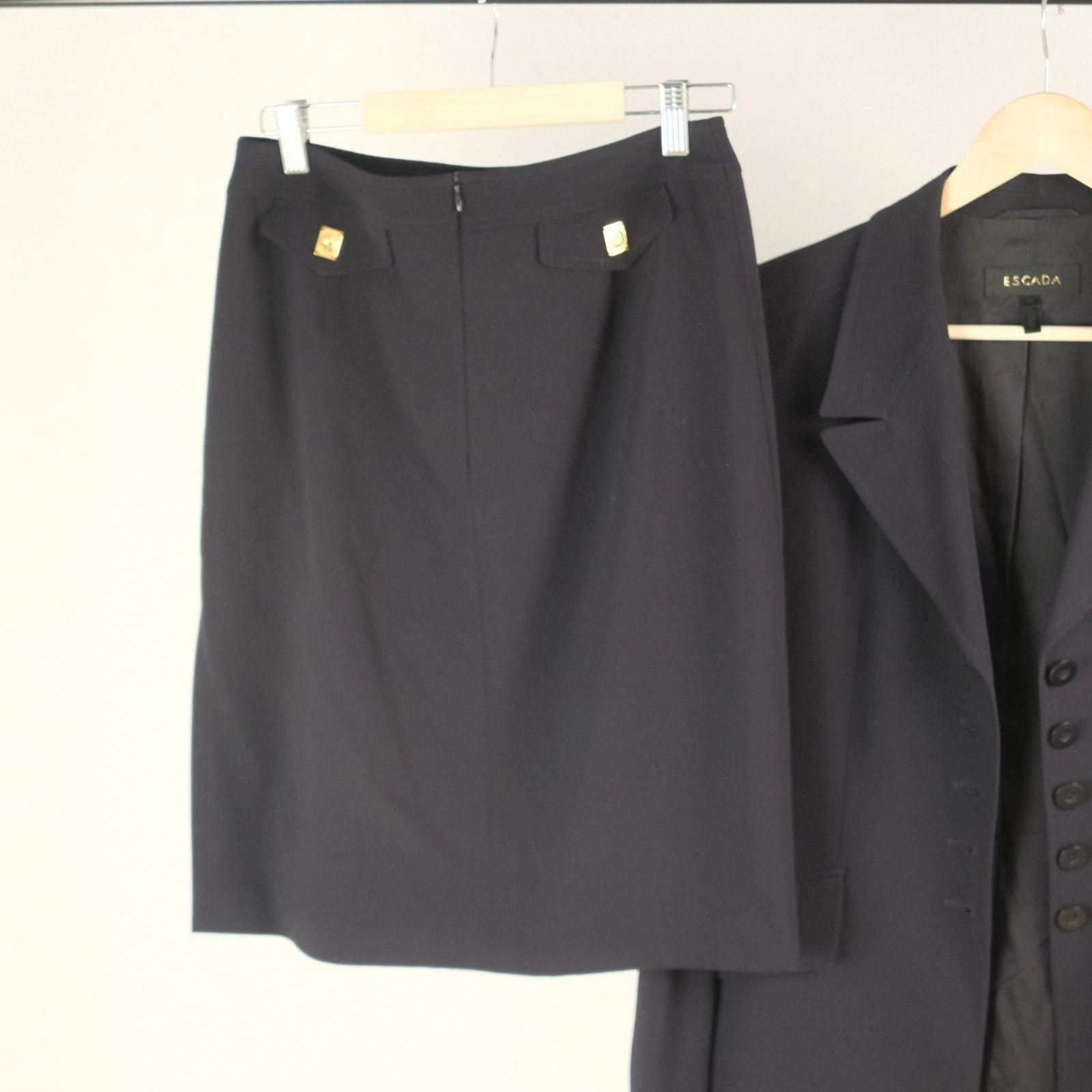 Escada Rare Vintage Escada Wool 3 Piece Suit Size S Size 26" / US 2 / IT 38 - 8 Thumbnail