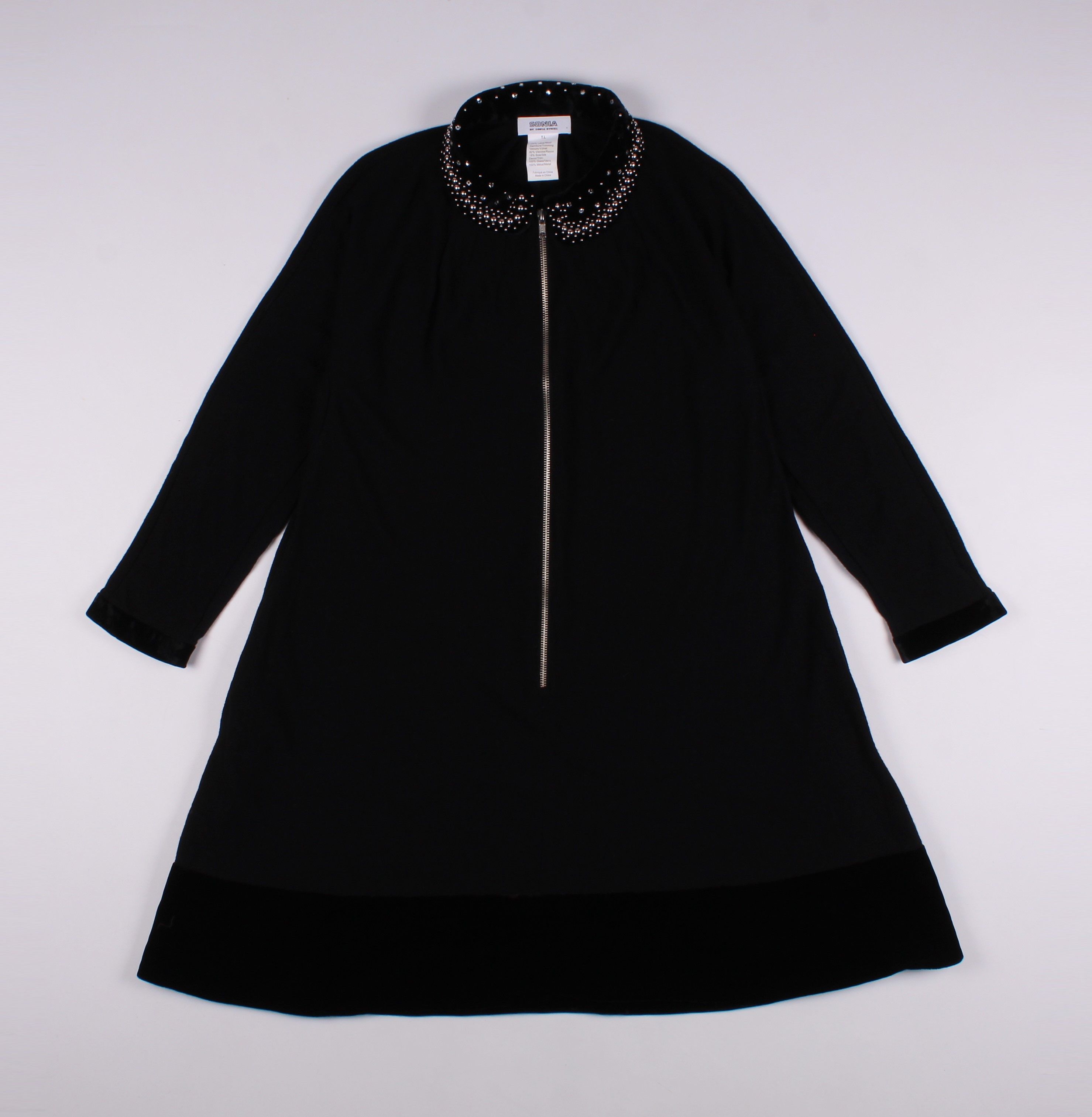 Sonia Rykiel Vintage Sonia Rykiel Wool Long Sleeve Collared Dress Size L / US 10 / IT 46 - 5 Thumbnail