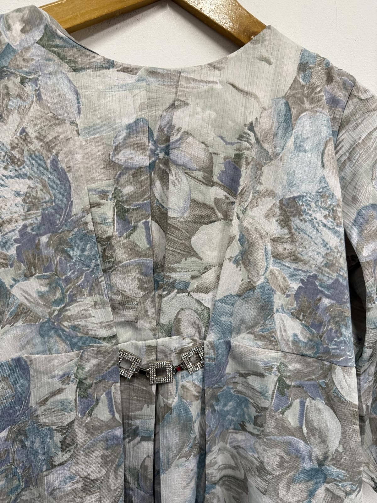 Other Floral Pattern Women's Blouse with Three-Quarter Sleeves Size L / US 10 / IT 46 - 3 Thumbnail