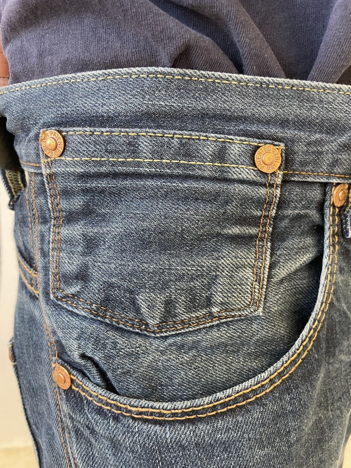 Levi's Title: Levis 514 Dark Wash Denim Jeans W34 Heritage Fade Size US 34 / EU 50 - 16 Thumbnail