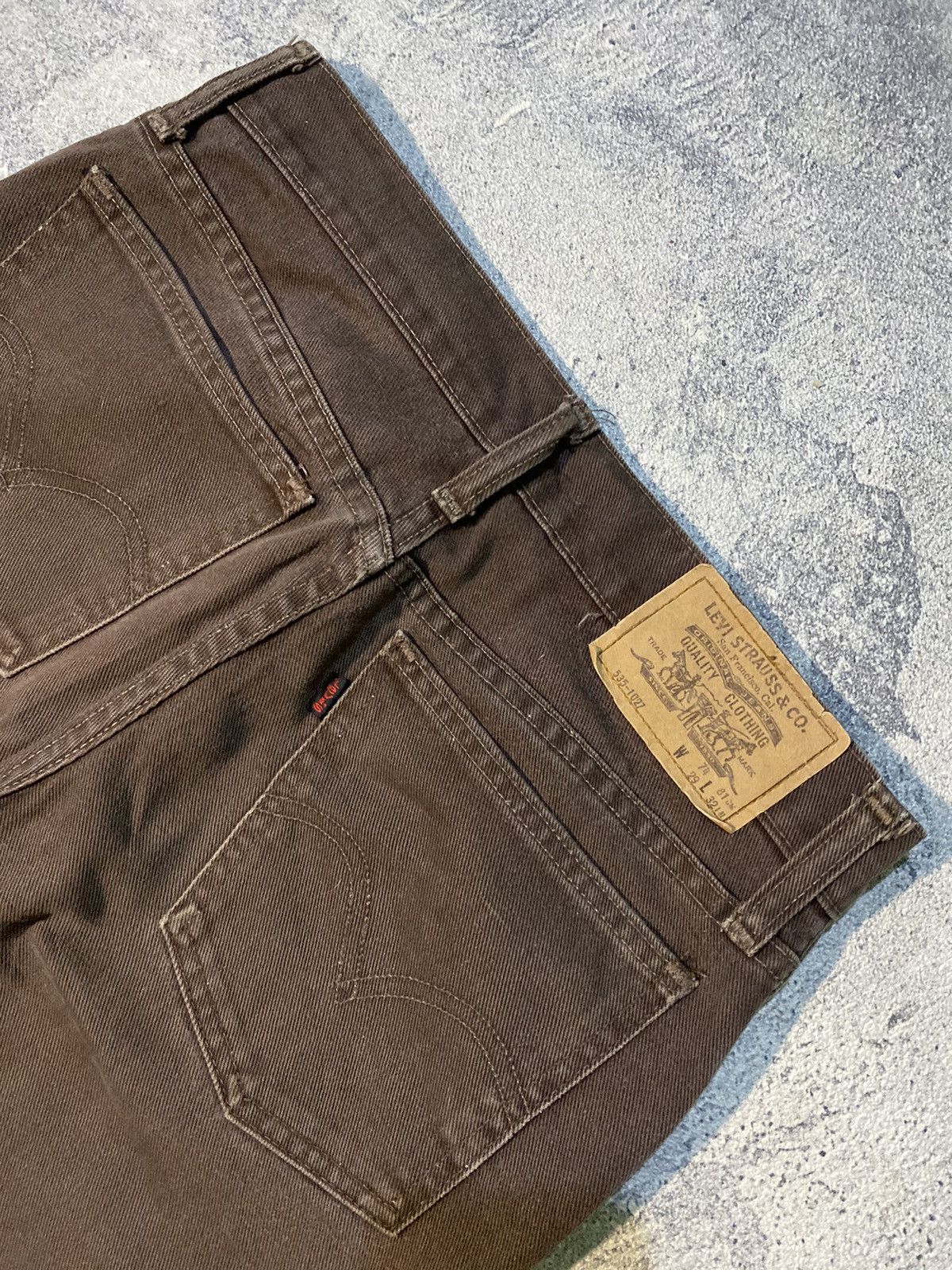 Levi's × Levi's Vintage Clothing × Vintage Vintage jeans levis 535 dark brown Size US 27 - 3 Thumbnail