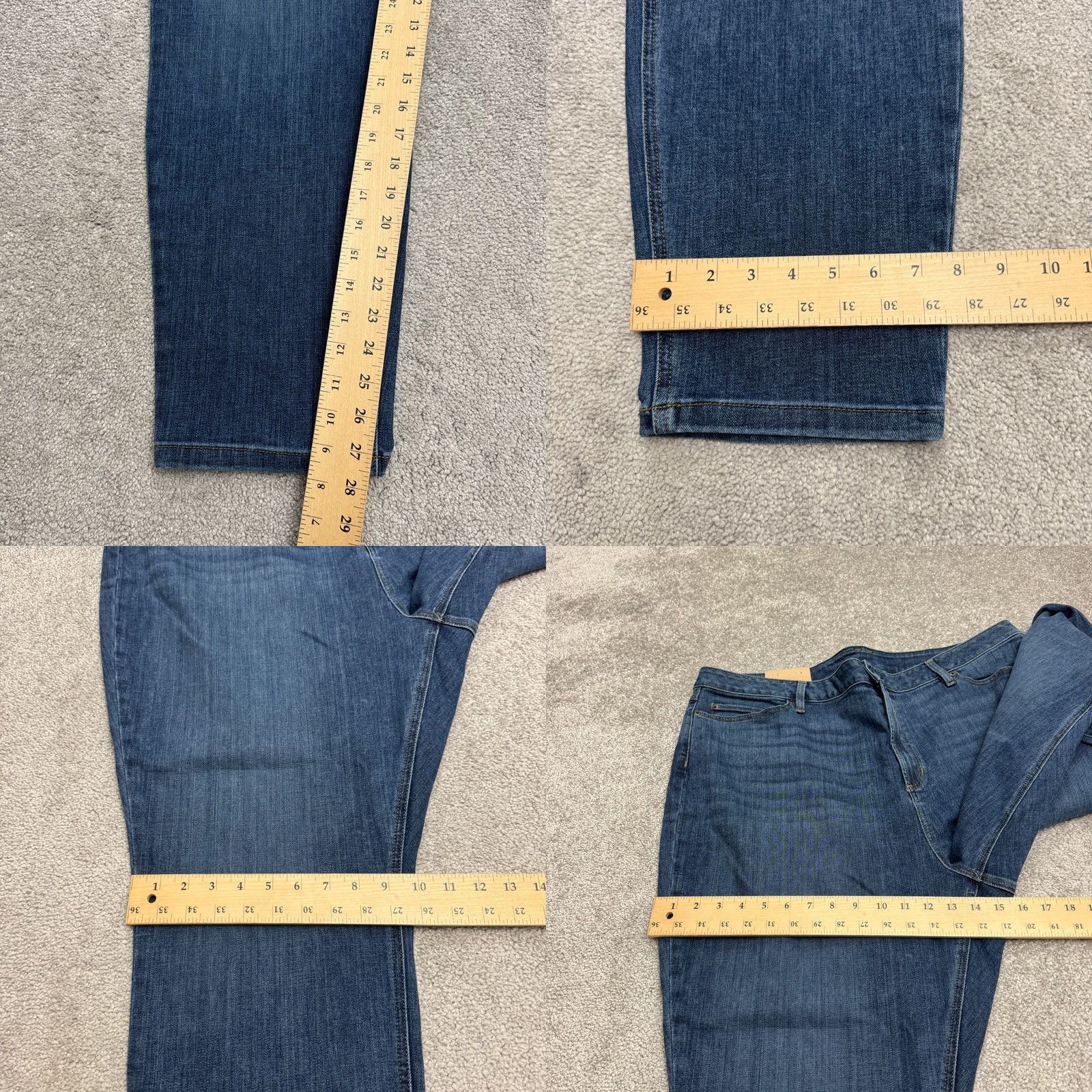 Vintage VINTAGE? Not Vintage. L.L. Bean BeanFlex Favorite Fit Skinny Denim Jeans Womens 22W Blue NWT BeanFlex Jeans Womens 22W Blue Size 40" / US 18 - 10 Thumbnail