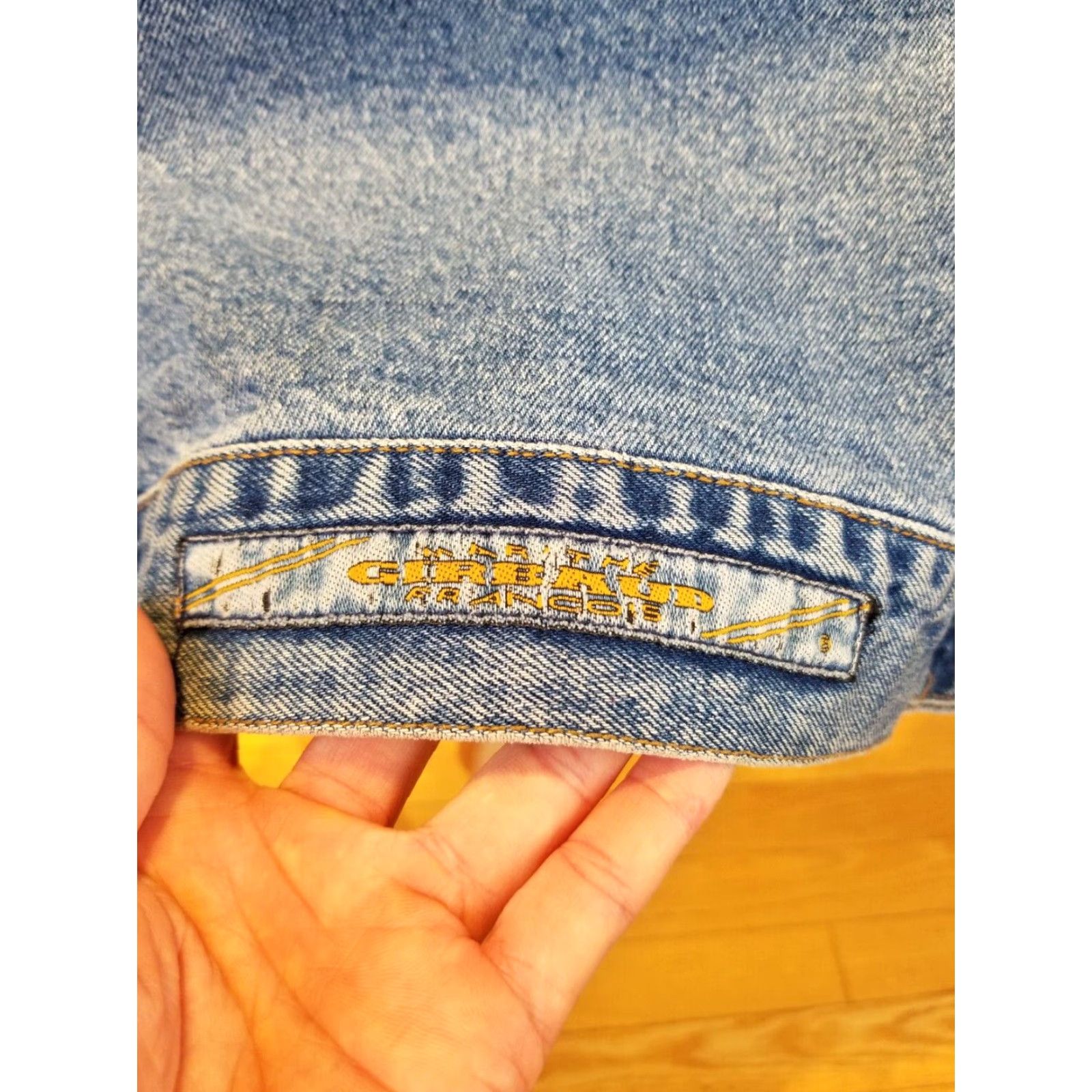 Denime VINTAGE MARITHE FRANCOIS GIRBAUD Denim Jacket SHIRT Men M Blue 90s 20 Inch Cross Shoulder Cross Chest Shoulder to Cuff 24 Inch Top to Bottom 27 Inch Size US M / EU 48-50 / 2 - 8 Thumbnail