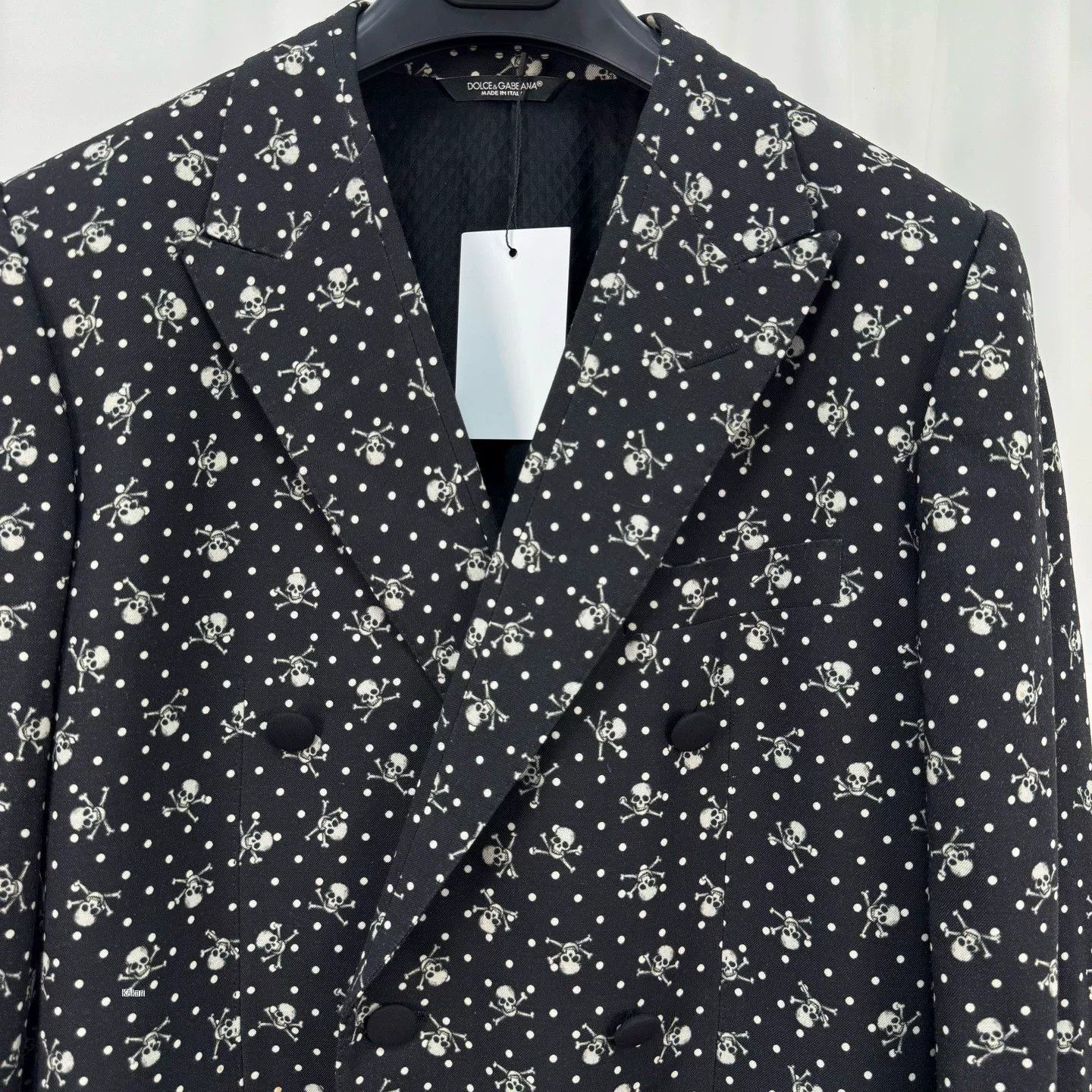 Dolce & Gabbana Dolce&Gabbana Skull Wool Suit Jacket Size US S / EU 44-46 / 1 - 3 Thumbnail