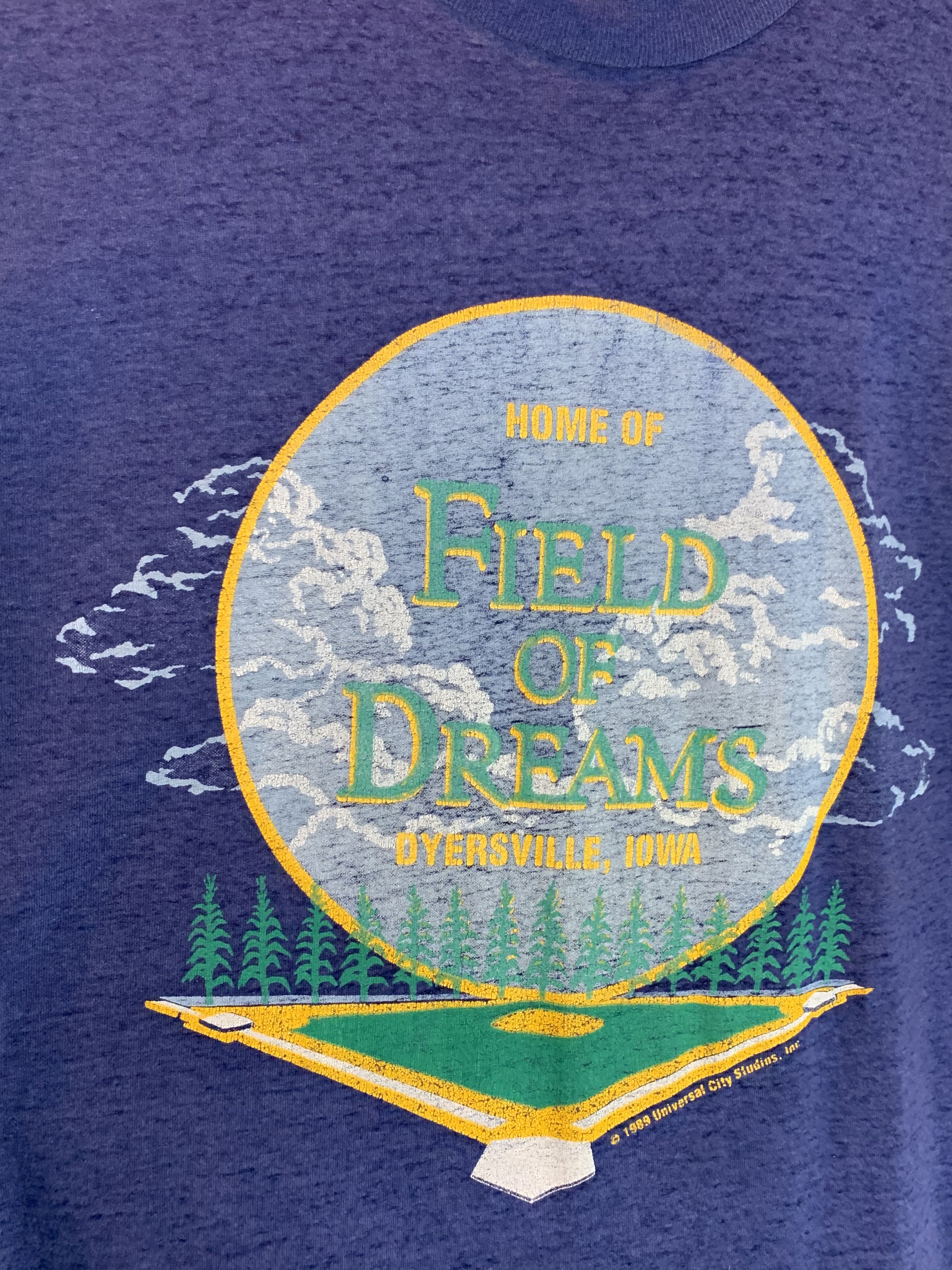 Vintage RARE Vintage 80s Field Of Dreams Movie Single Stitch T-Shirt Size US XL / EU 56 / 4 - 2 Thumbnail
