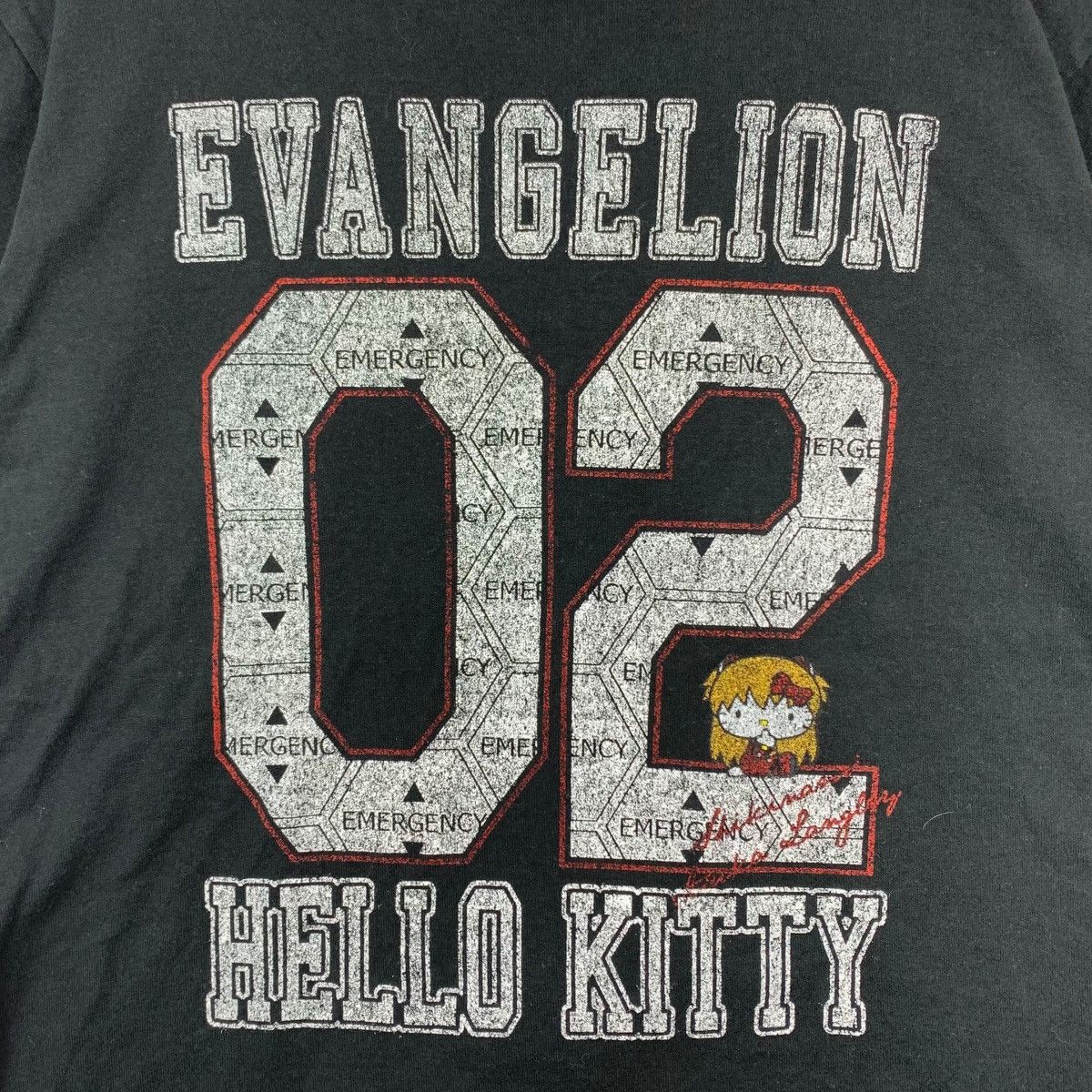 Japanese Brand EVANGELION 02 HELLO KITTY Print Japan Brand Black Shirt Size US L / EU 52-54 / 3 - 3 Thumbnail