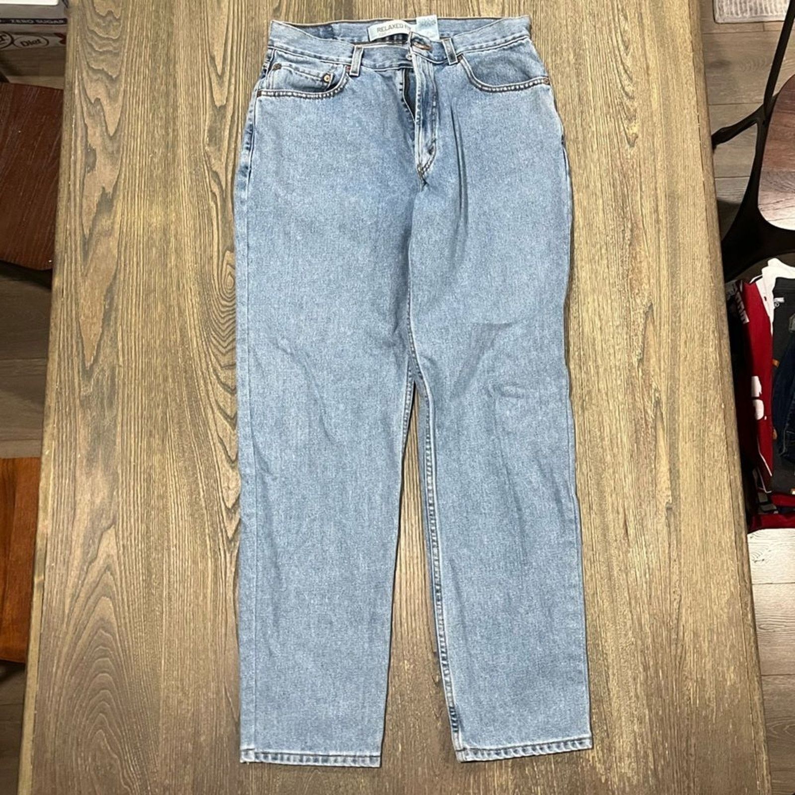 Levi's Levi's Mens 550 Relaxed Fit Jeans Tapered Leg Blue Size 34 Size US 34 / EU 50 - 1 Thumbnail