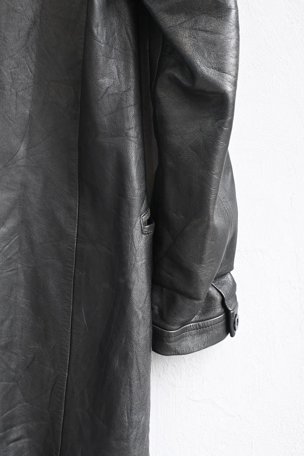 Yohji Yamamoto Yohji Yamamoto Pour Homme AW1997 leather overcoat Size US M / EU 48-50 / 2 - 15 Thumbnail