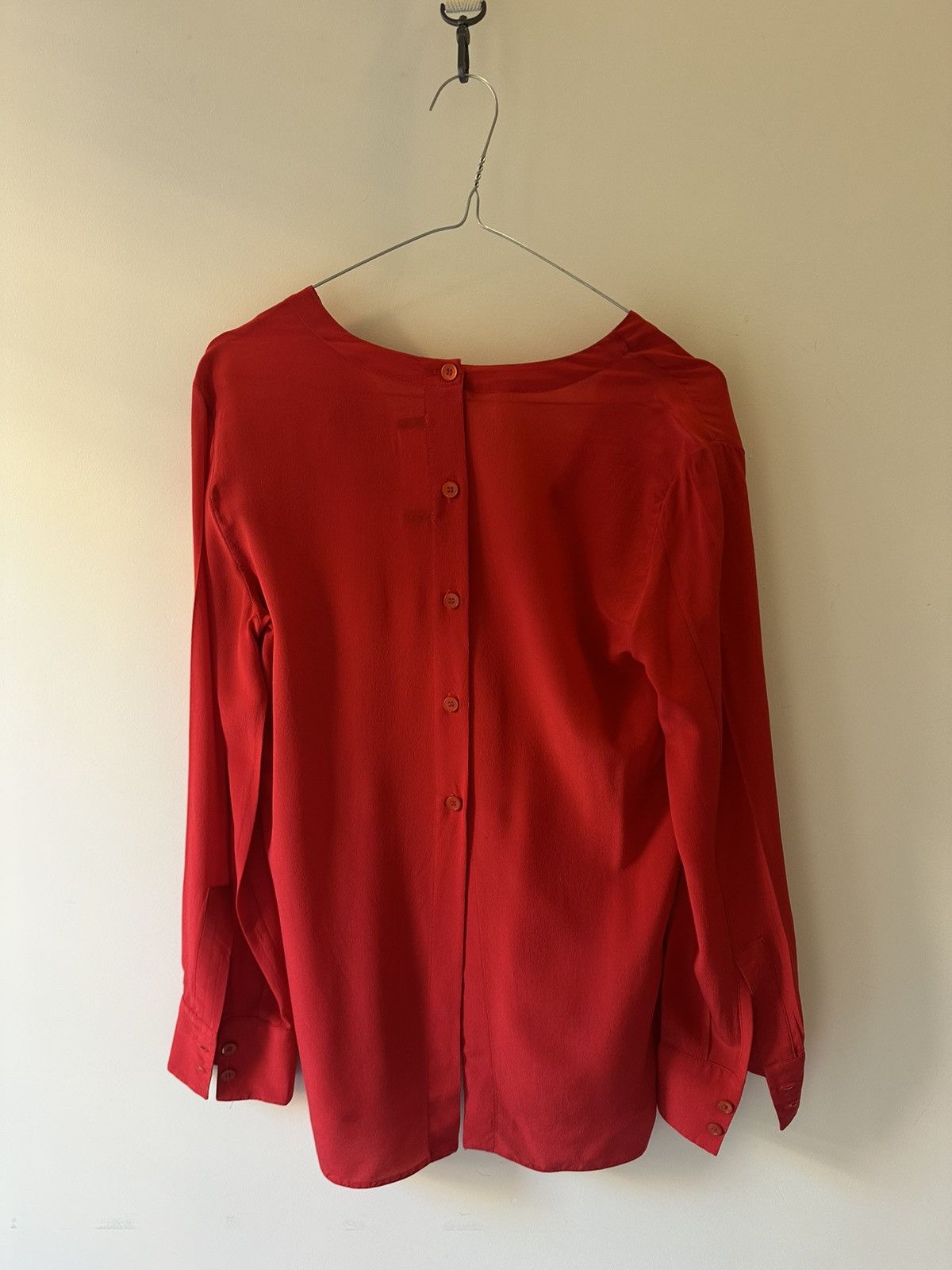 Marni Marni Red Silk Button-Back Blouse – Size 40 (IT) Size S / US 4 / IT 40 - 2 Thumbnail