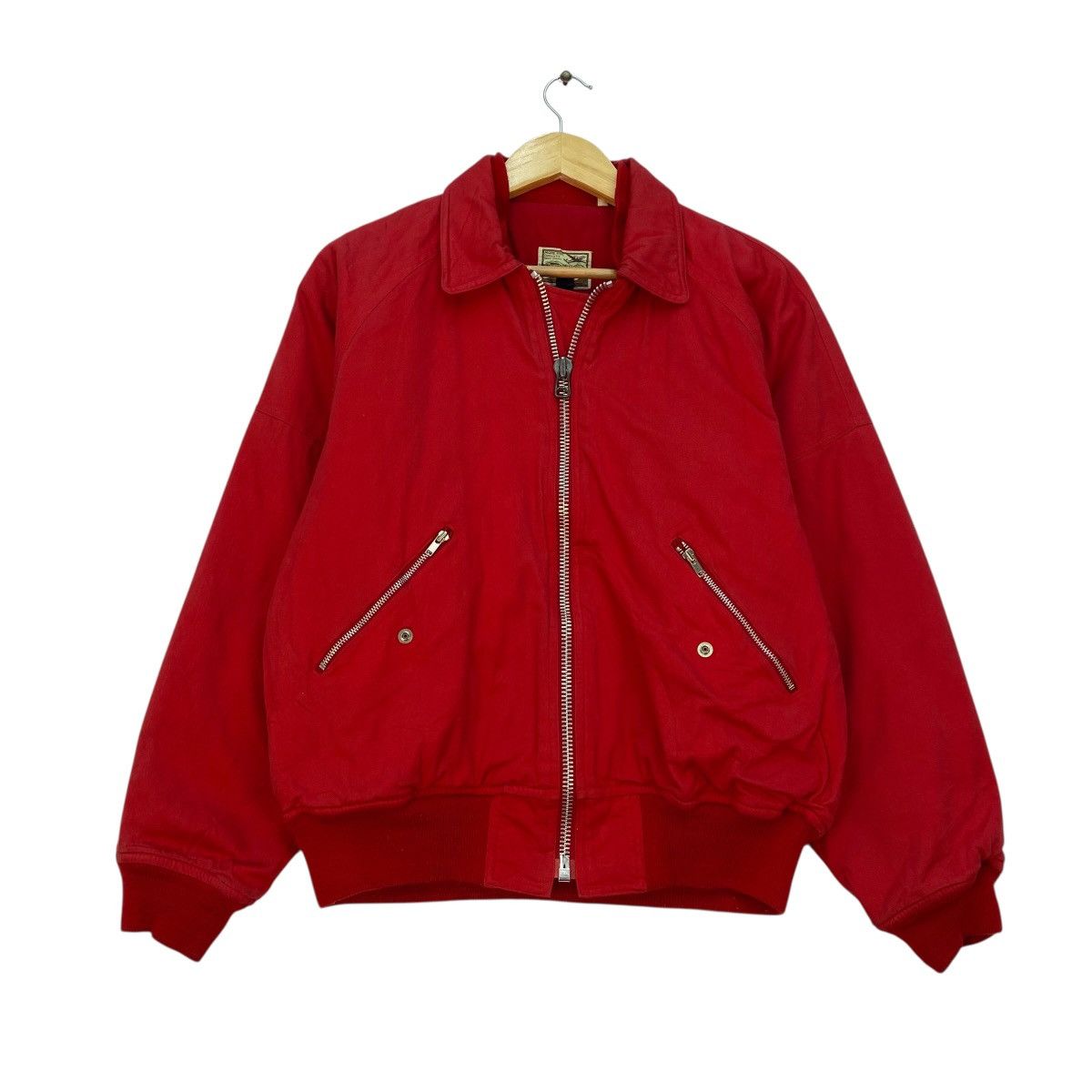 Japanese Brand Vintage Red Bomber Jacket Size US M / EU 48-50 / 2 - 1 Thumbnail
