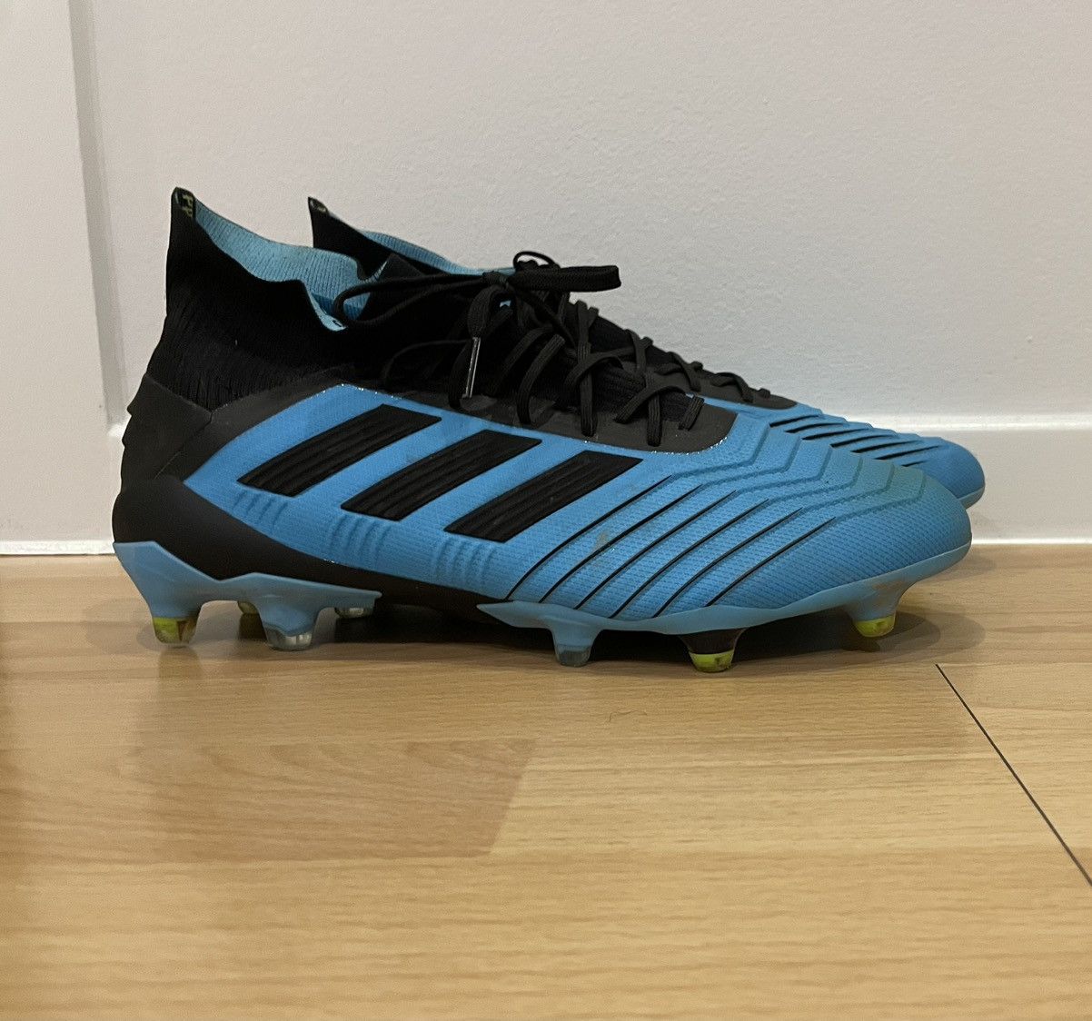 Adidas Adidas Predator 19+ FG Boost Primeknit Blue Soccer Cleats Size US 10.5 / EU 43-44 - 3 Thumbnail