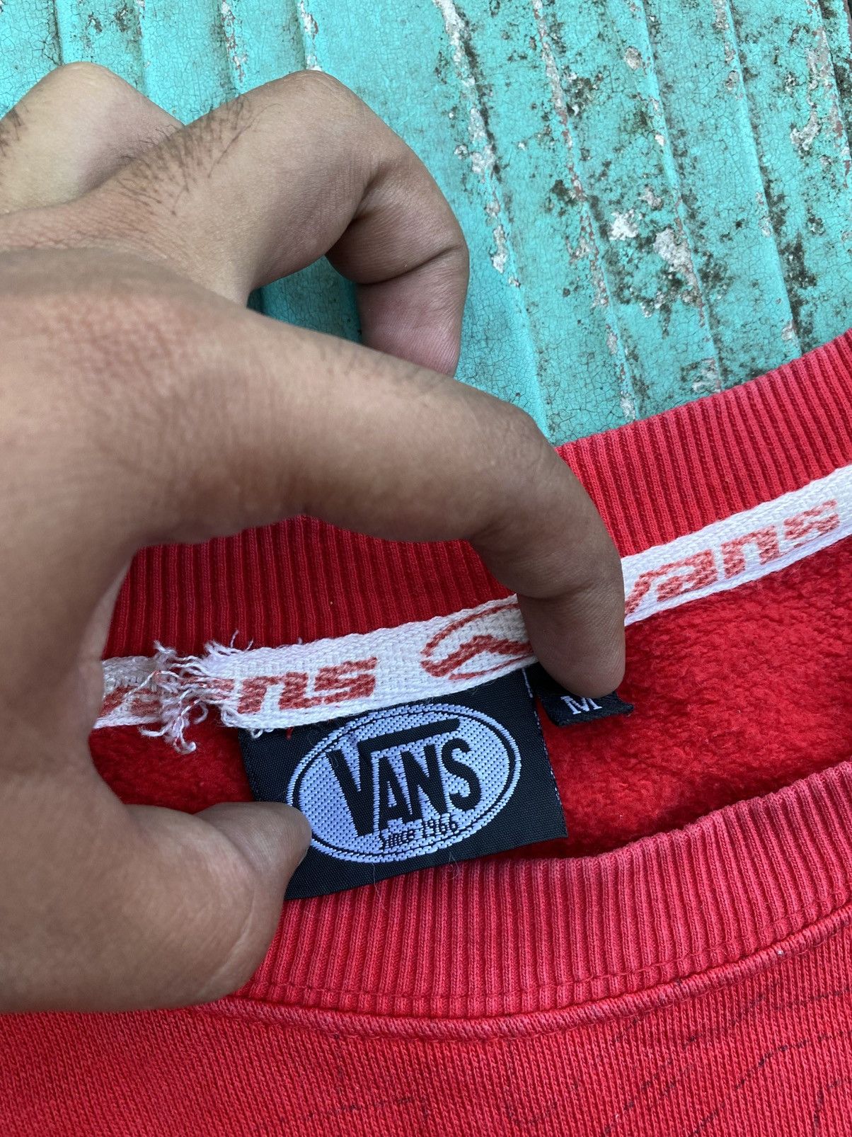 Vans Vans 90s vintage red sweatshirt Size US XL / EU 56 / 4 - 8 Thumbnail