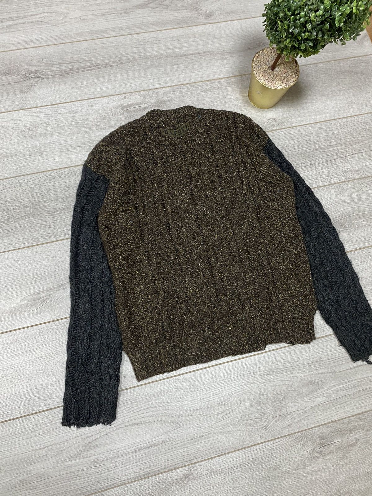 Diesel Diesel distressed vintage knitted designer sweater Size US L / EU 52-54 / 3 - 11 Thumbnail