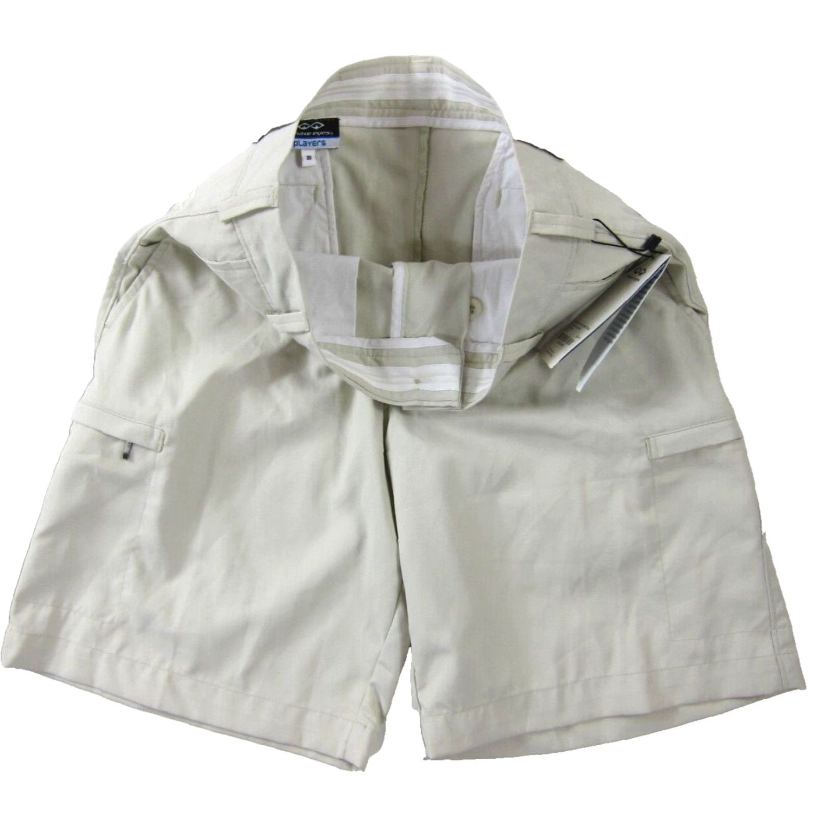 Vintage VINTAGE Snake Eyes Men Cargo Shorts Beig e Brown Flat Front Pocket 30" NWT Size US 30 / EU 46 - 5 Thumbnail