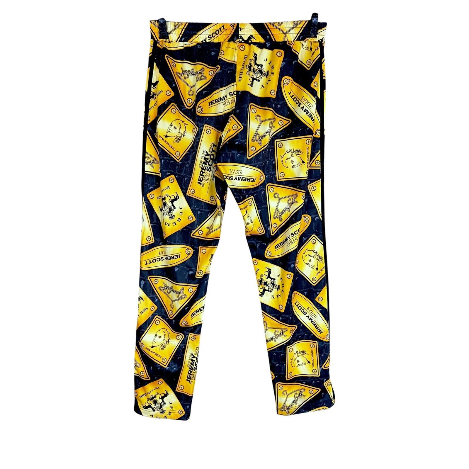 Jeremy Scott Men's Adidas x Jeremy Scott Gold Track Pants L $250 Retail Size US 32 / EU 48 - 2 Thumbnail