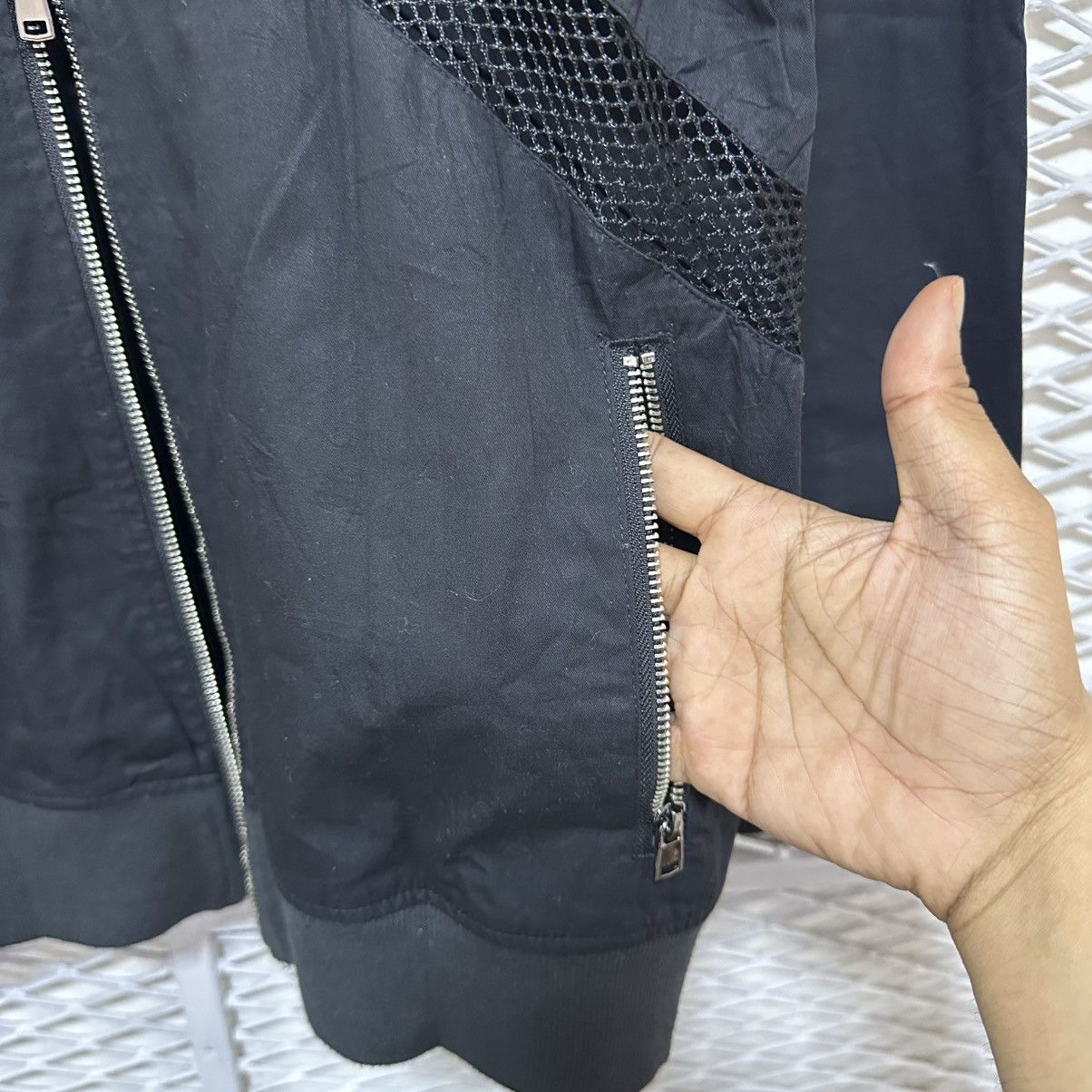 Issey Miyake DOUBLEZIP BOMBER JACKET ISSEY MIYAKE STYLE WITH MESH PATTERN Size US M / EU 48-50 / 2 - 7 Thumbnail