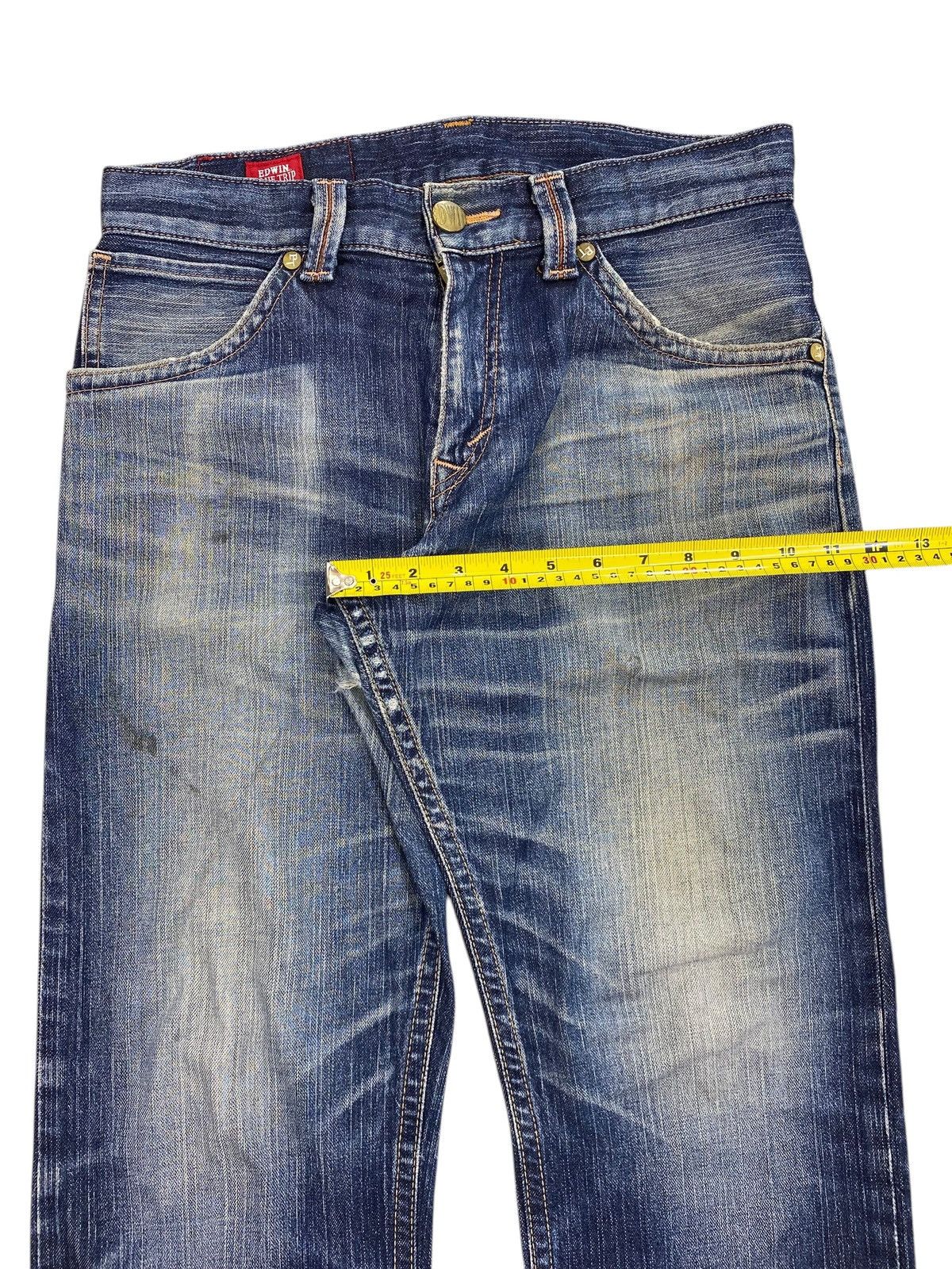 Edwin Vintage Edwin Blue Trip Faded Wash Whiskers Style Jeans Size US 32 / EU 48 - 12 Thumbnail