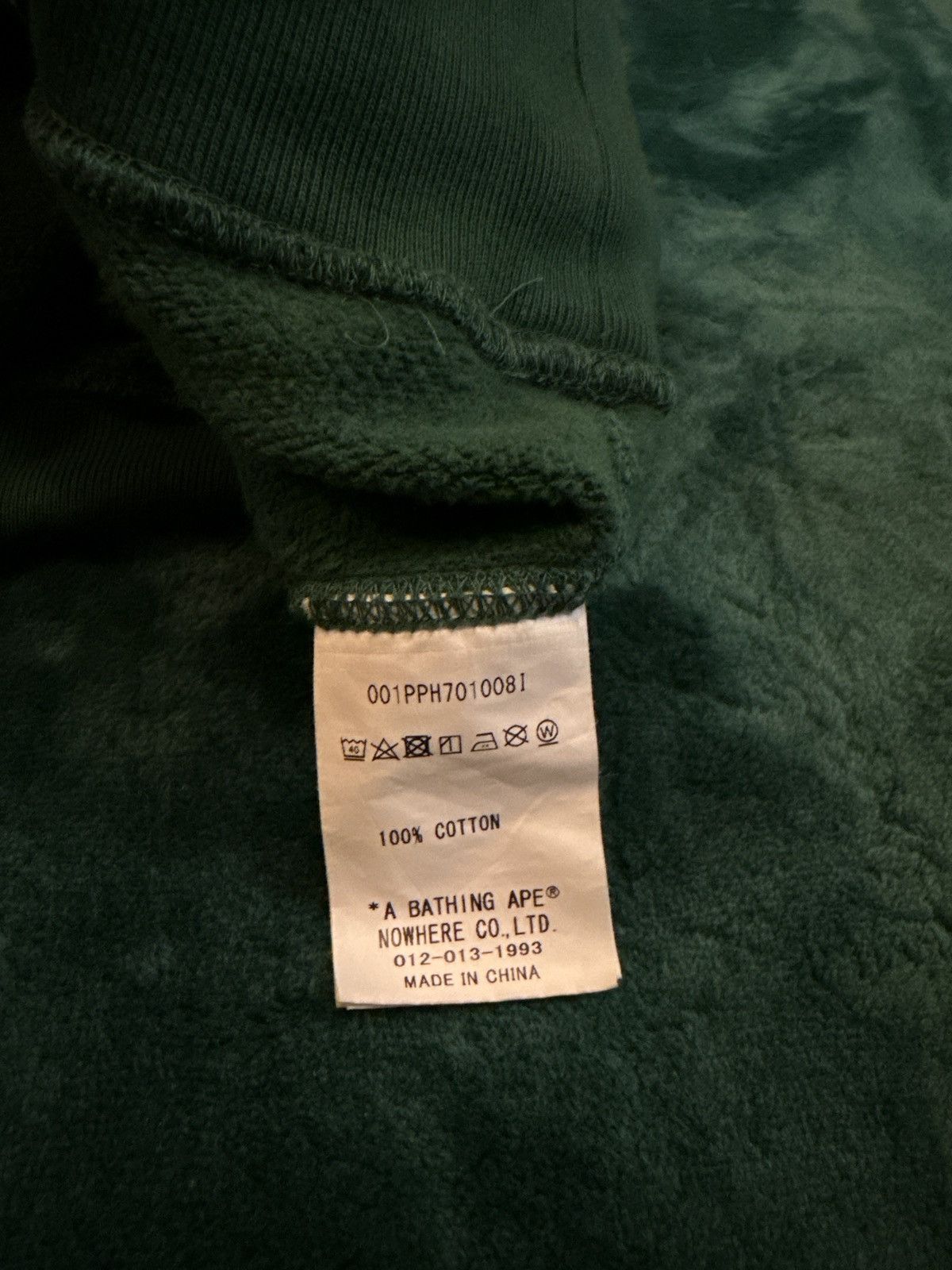 Bape Green Bape Hoodie Size US S / EU 44-46 / 1 - 5 Thumbnail