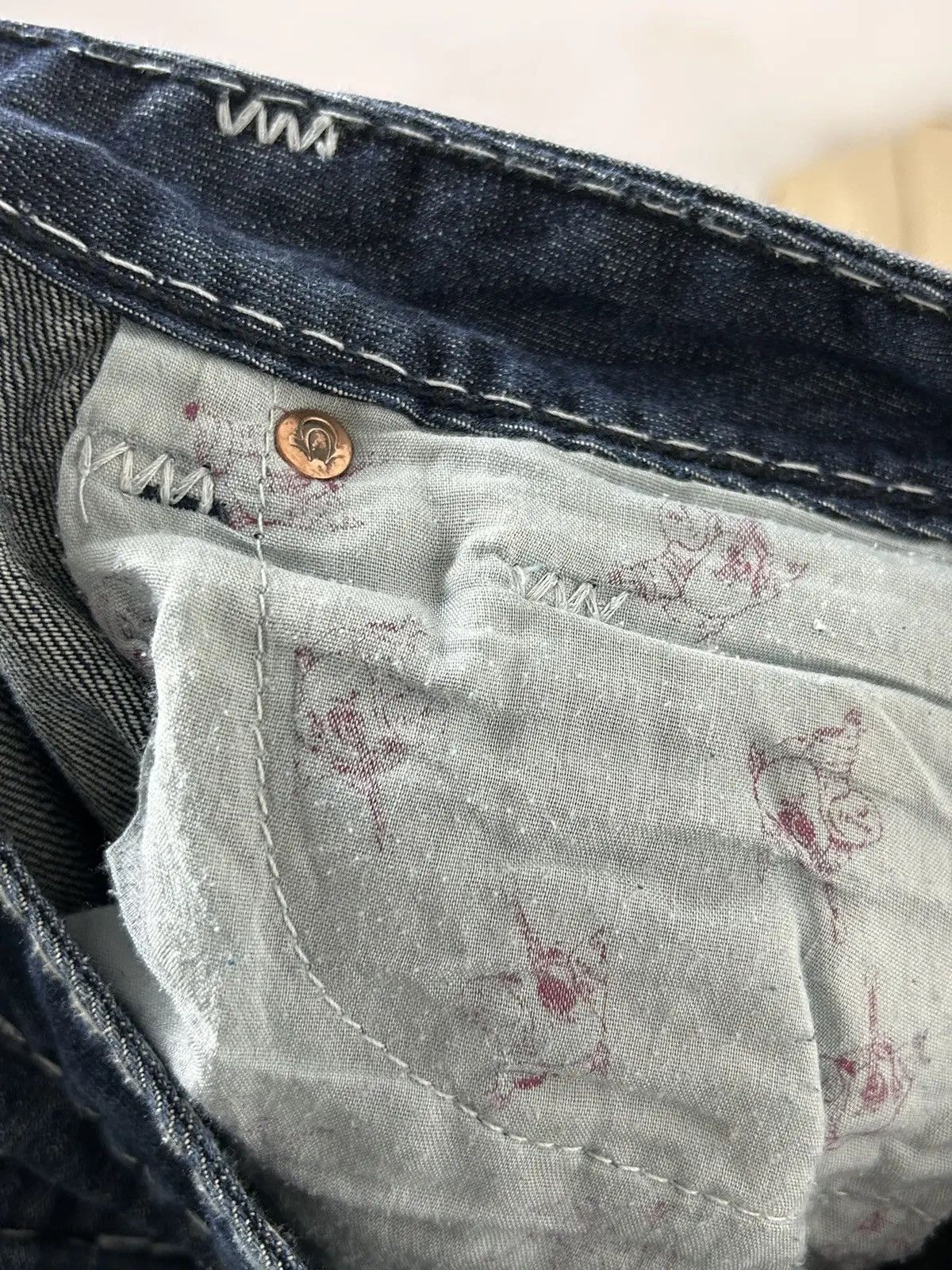 True Religion Vintage True Religion Bobby Crazy Embroidery Jeans Size 32 Size 32" / US 10 / IT 46 - 9 Thumbnail