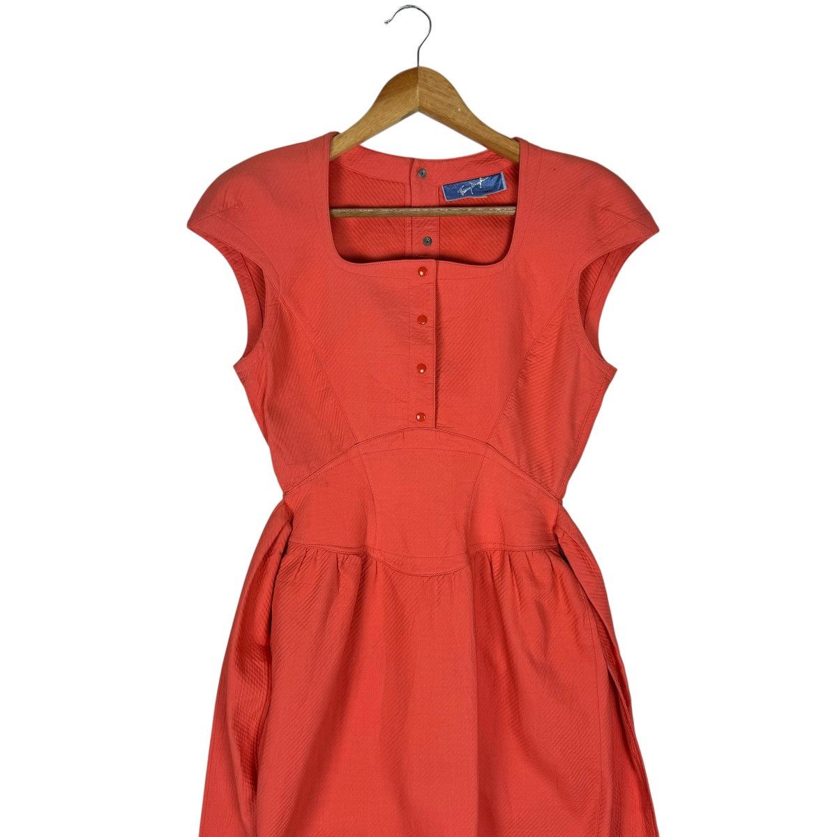 Thierry Mugler 🌟THIERRY MUGLER DRESS SNAP BUTTON SLEEVELESS Size S / US 4 / IT 40 - 7 Thumbnail
