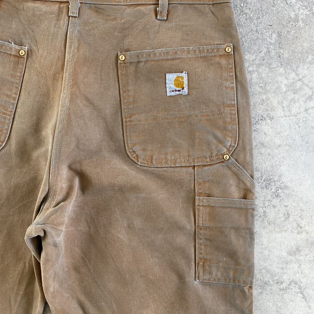 Carhartt VTG Carhartt Double Knee Faded Dirty Carpenter Pants Size US 35 - 17 Thumbnail