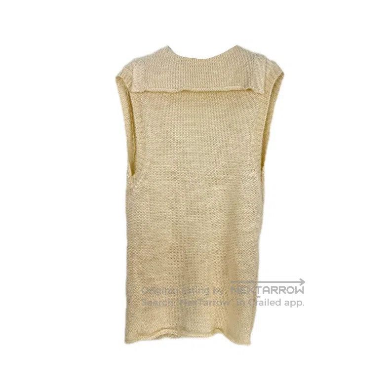 Hermes Hermes Beige wool mid-length vest cardigan Size XS / US 0-2 / IT 36-38 - 2 Thumbnail