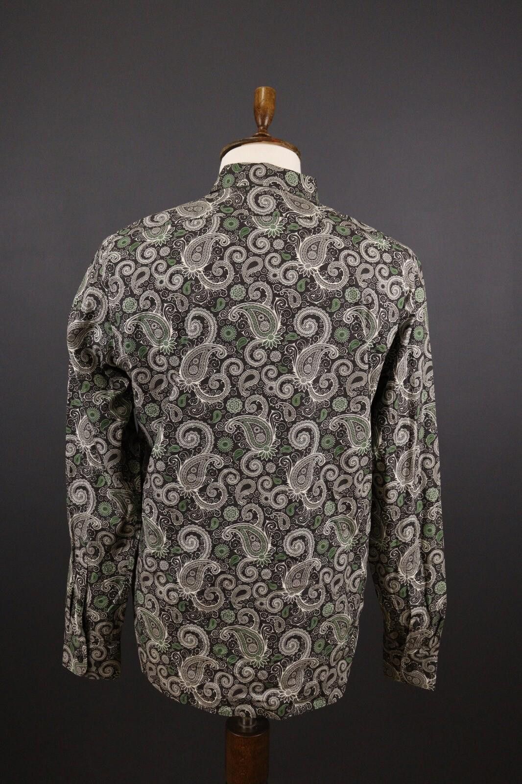 J.Lindeberg J. Lindeberg Slim Fit Paisley Jacquard Down Shirt Size XL Size US XL / EU 56 / 4 - 5 Thumbnail