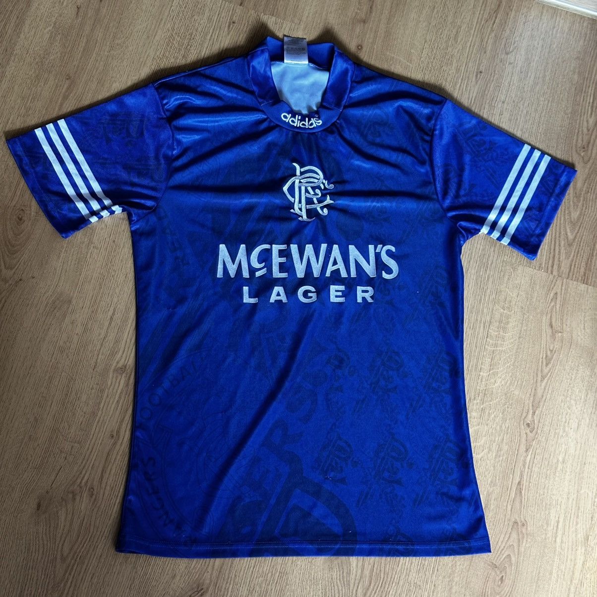 Adidas Adidas Glasgow Rangers Home Football Shirt Jersey 1994/1996 Size US L / EU 52-54 / 3 - 1 Thumbnail