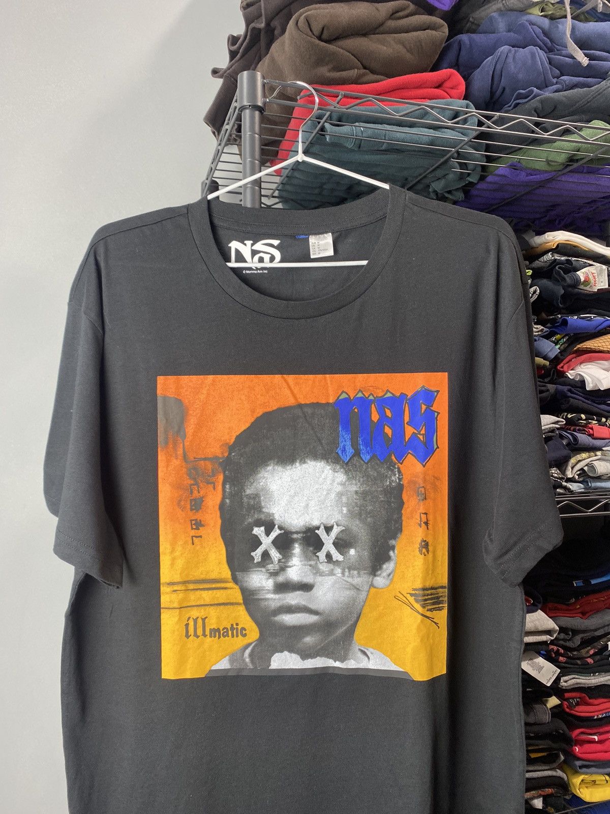 Band Tees Nas “NASIR” Album Promo T Shirt Hip Hop Y2K Hype Size US M / EU 48-50 / 2 - 2 Thumbnail