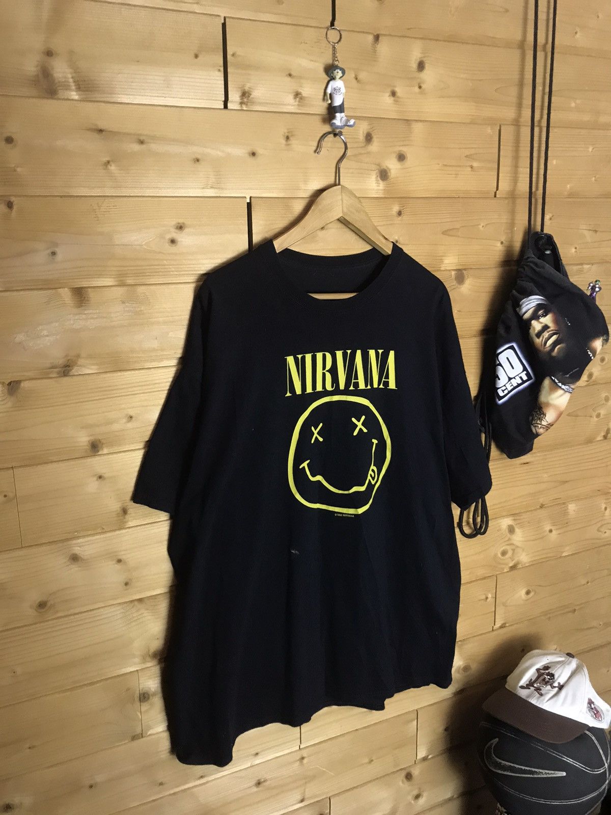Nirvana 1992 vintage 90s Nirvana t-shirt Size US XXL / EU 58 / 5 - 1 Thumbnail