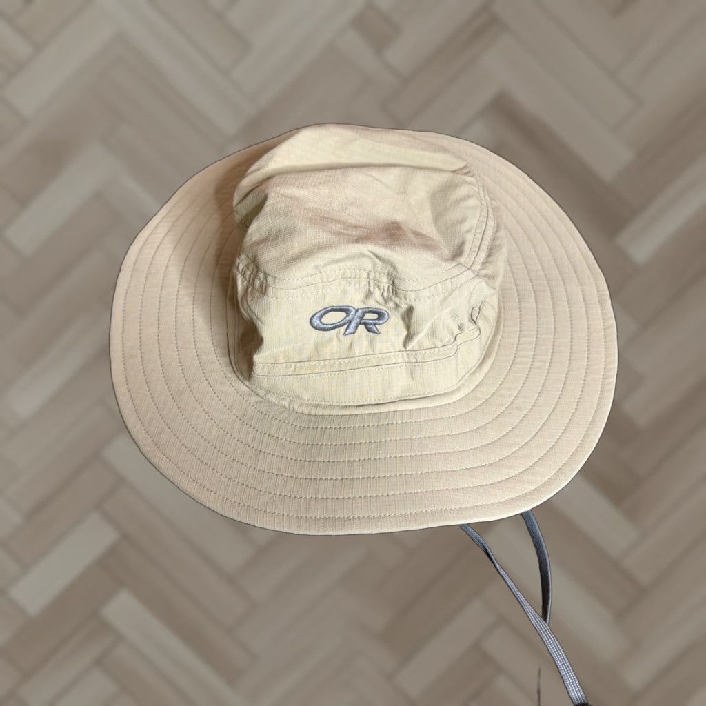 Outdoor Research Outdoor Research Boonie Bucket Hat Cap Adult M Khaki Beige UPF 50 Chin Strap Unisex Outdoors Casual Travel Bucket Hat Mens Womens Size ONE SIZE - 1 Thumbnail