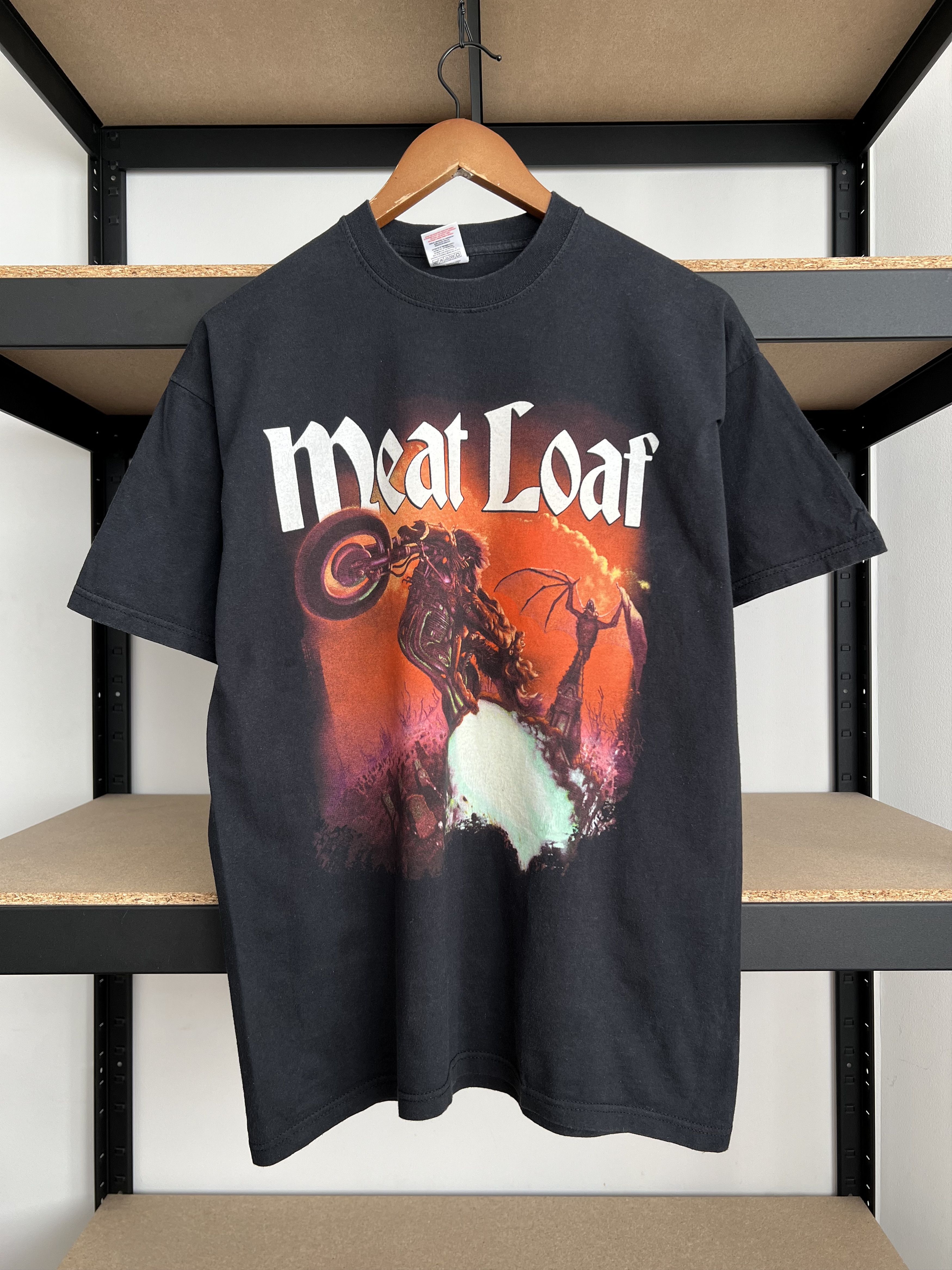 Band Tees Vintage 2003 Meat Loaf Heavy Metal Band Black T-shirt Size US M / EU 48-50 / 2 - 1 Thumbnail