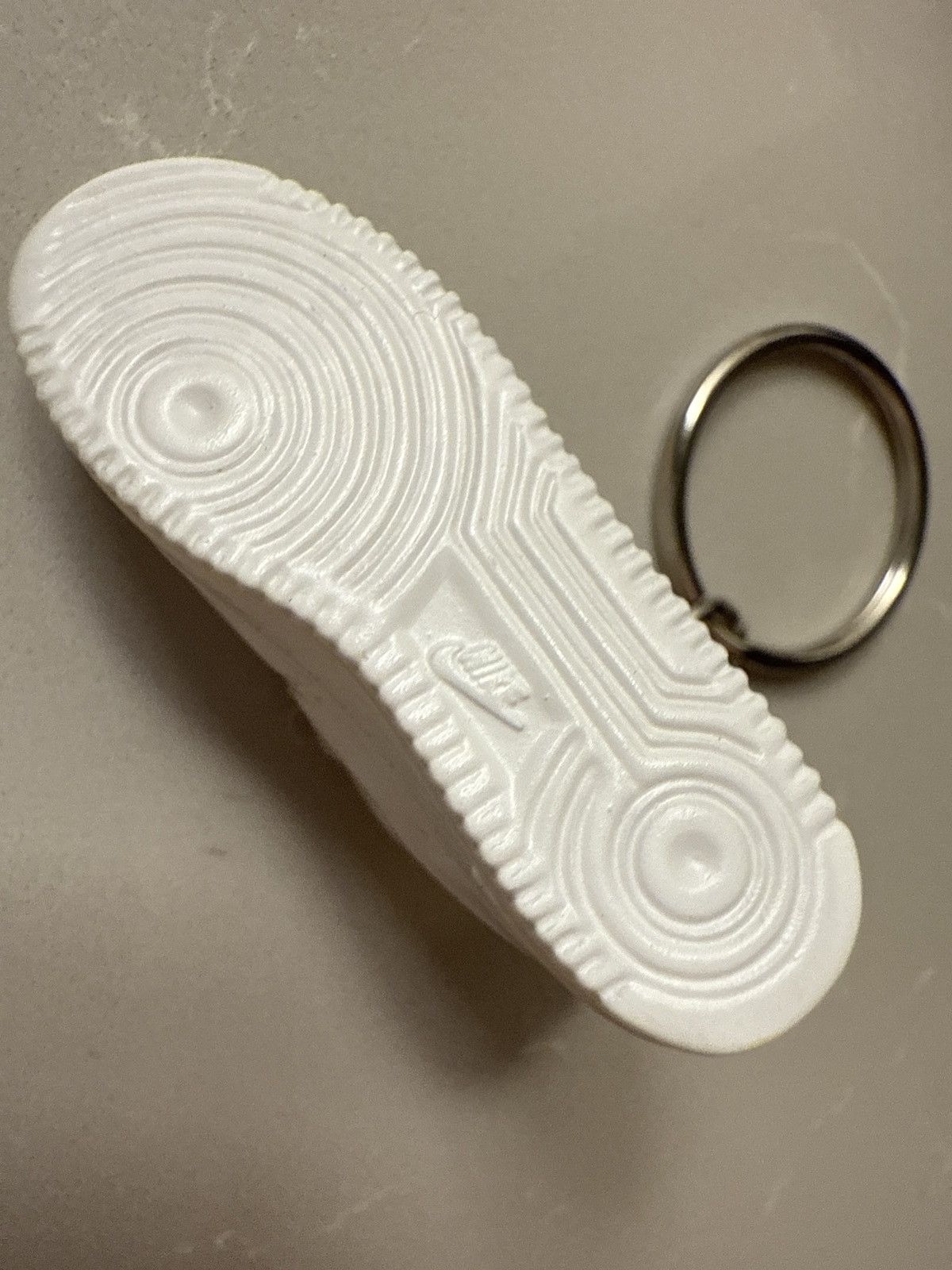 Nike 3D Mini Sneaker, Nike AF1 triple white, keychain shoe NEW! Size ONE SIZE - 10 Thumbnail