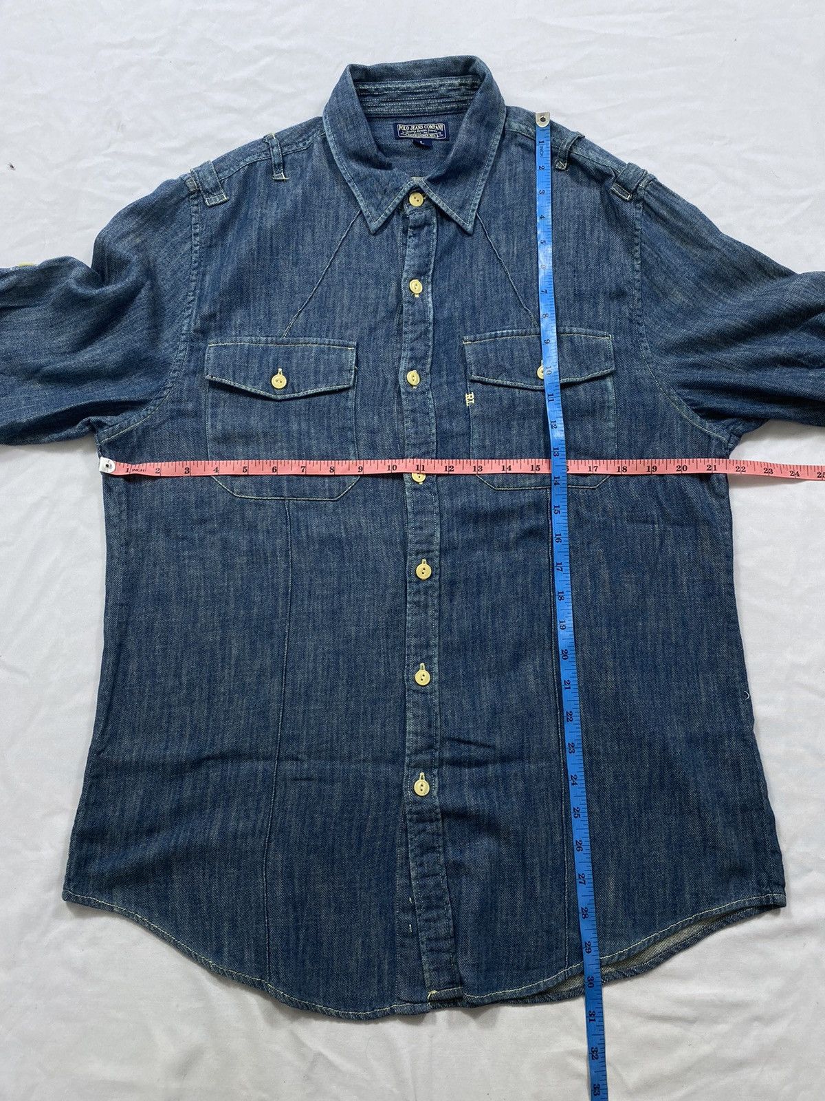 Ralph Lauren Vintage Polo Denim Ralph Lauren MFG Button Ups long Sleeve Size US L / EU 52-54 / 3 - 11 Thumbnail