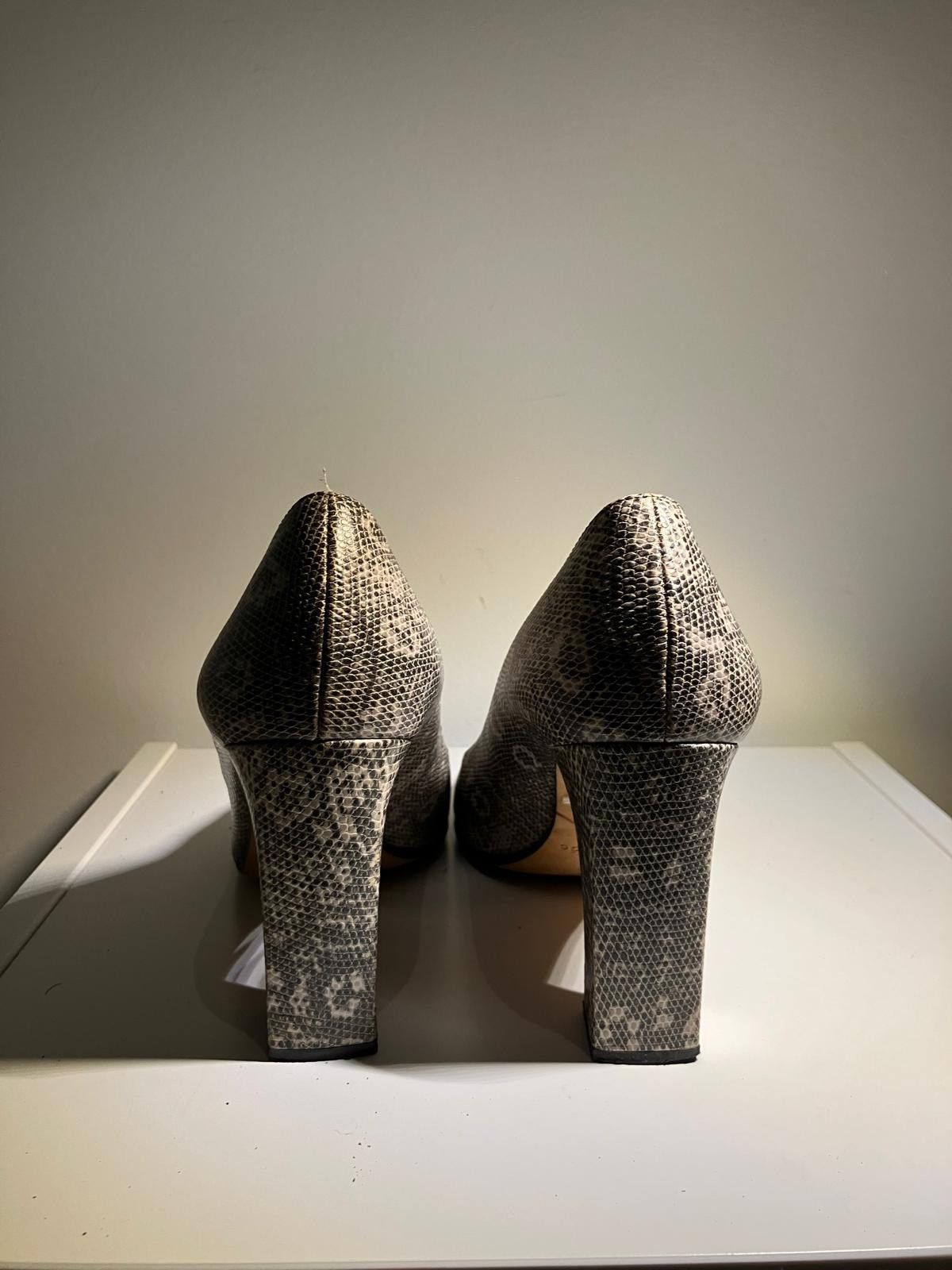 Kate Spade Kate Spade NY Snake Print Block Heel Pumps – Made in Italy Size US 7.5 / IT 37.5 - 2 Thumbnail