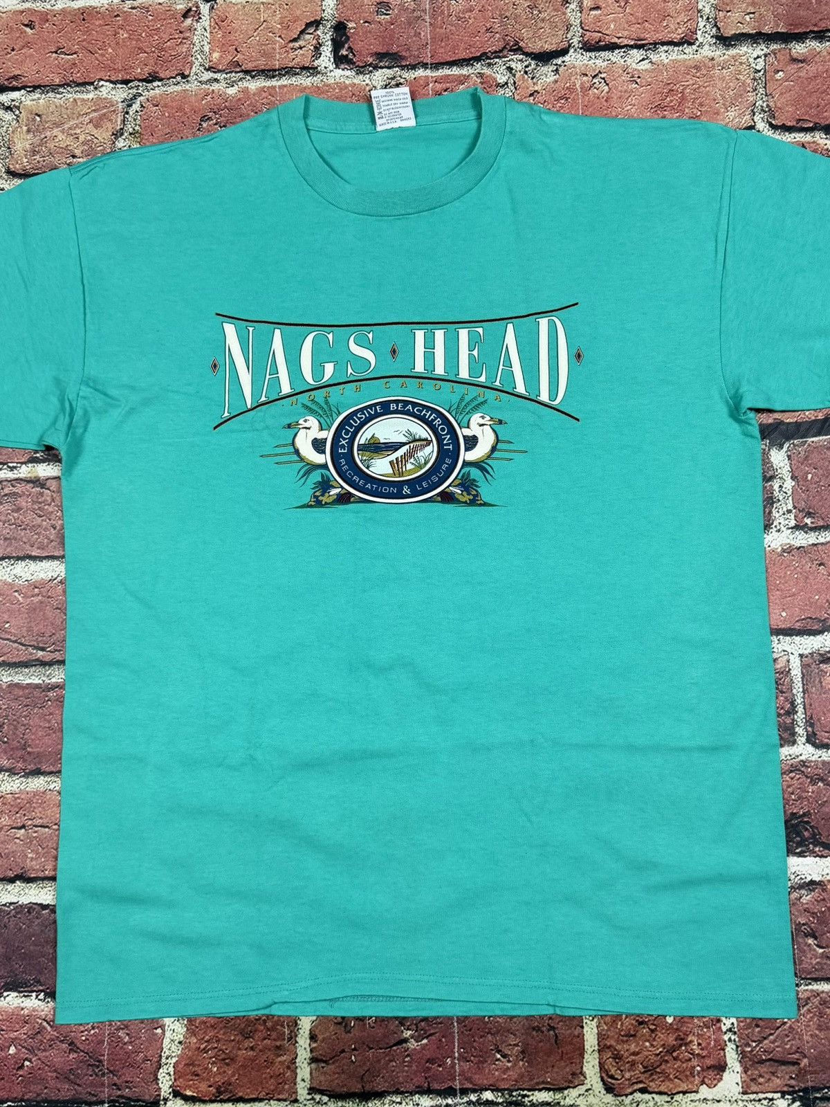 Other Vintage 90s Nags Head North Carolina Beach Single Stitch Tee Size US XL / EU 56 / 4 - 2 Thumbnail