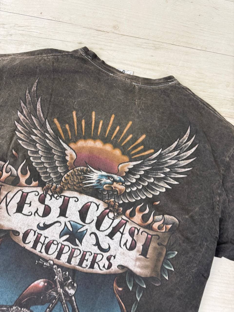 West Coast Choppers Vintage West Coast Choppers Eagle Bike T Shirt Moto 90s USA Size US XL / EU 56 / 4 - 15 Thumbnail