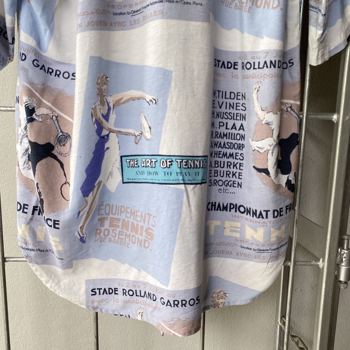 Japanese Brand Jose Allen Coquille Tennis Print Shirt Size US L / EU 52-54 / 3 - 7 Thumbnail