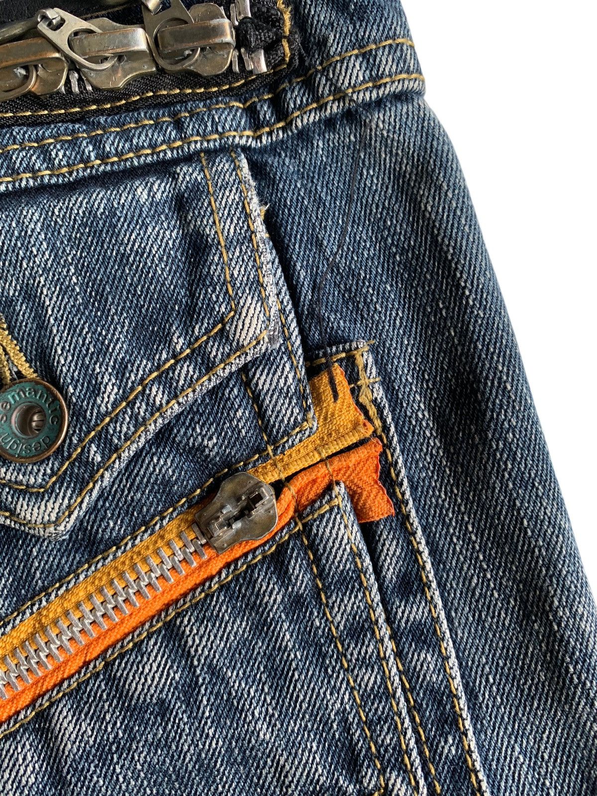 Tornado Mart Flare💥 Semantic Design Punk Style Rusty Distressed Denim☠️🎌 Size US 30 / EU 46 - 16 Thumbnail
