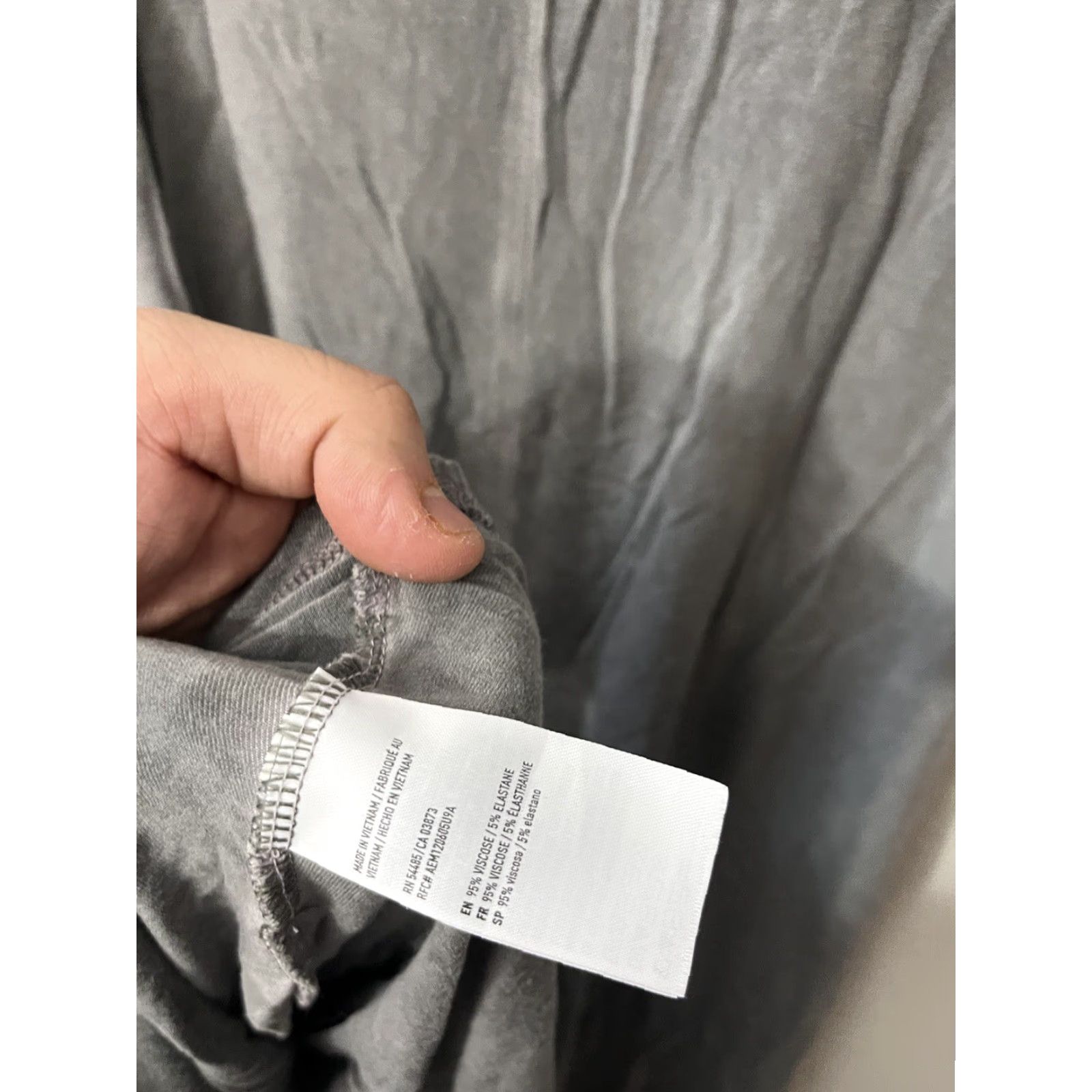 American Eagle Outfitters American Eagle Gray Mini Dress Womens Medium Viscose Blend Sleeveless Halter Ruffle Beach Bohemian Size M / US 6-8 / IT 42-44 - 4 Thumbnail