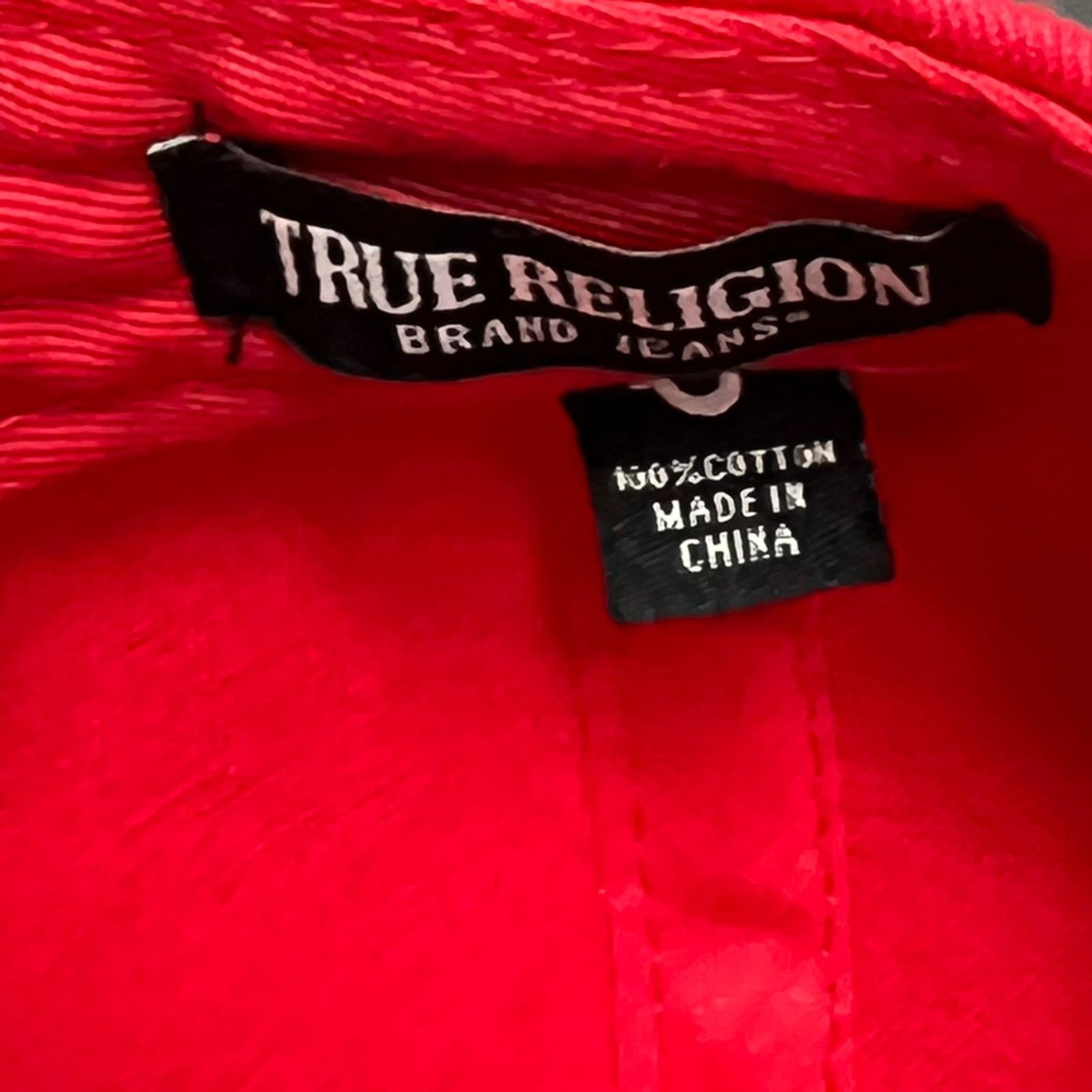 True Religion True Religion Hat Snapback Cap Horseshoe Buddha Script Logo Size ONE SIZE - 6 Thumbnail