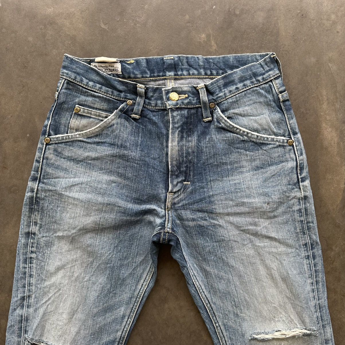 Japanese Brand Vintage LEE Rider FLARE Bootcut Distressed Denim Jean Pant Size US 29 - 3 Thumbnail