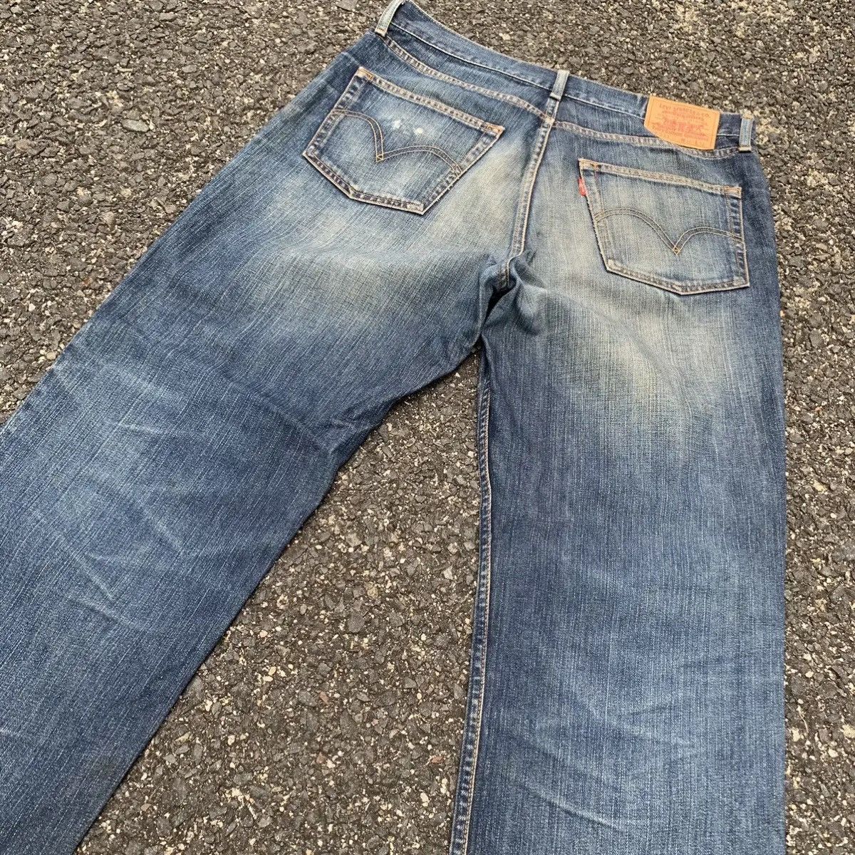 Levi's DISTRESSED DENIM🔥Levi’s 533 Jeans 35x30 Mudwash Faded Pants Size US 35 - 14 Thumbnail