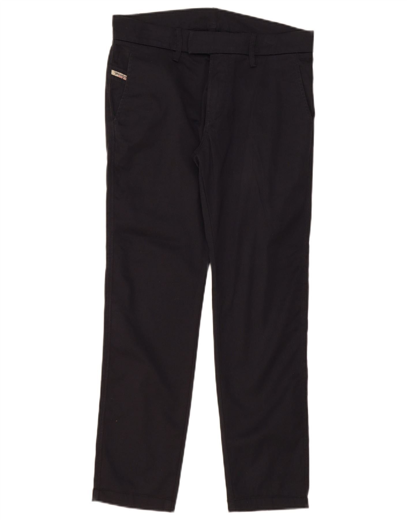 Diesel Womens Slim Chino Trousers W28 L28 Navy Blue Cotton Size 24" / US 00 / IT 34 - 1 Thumbnail