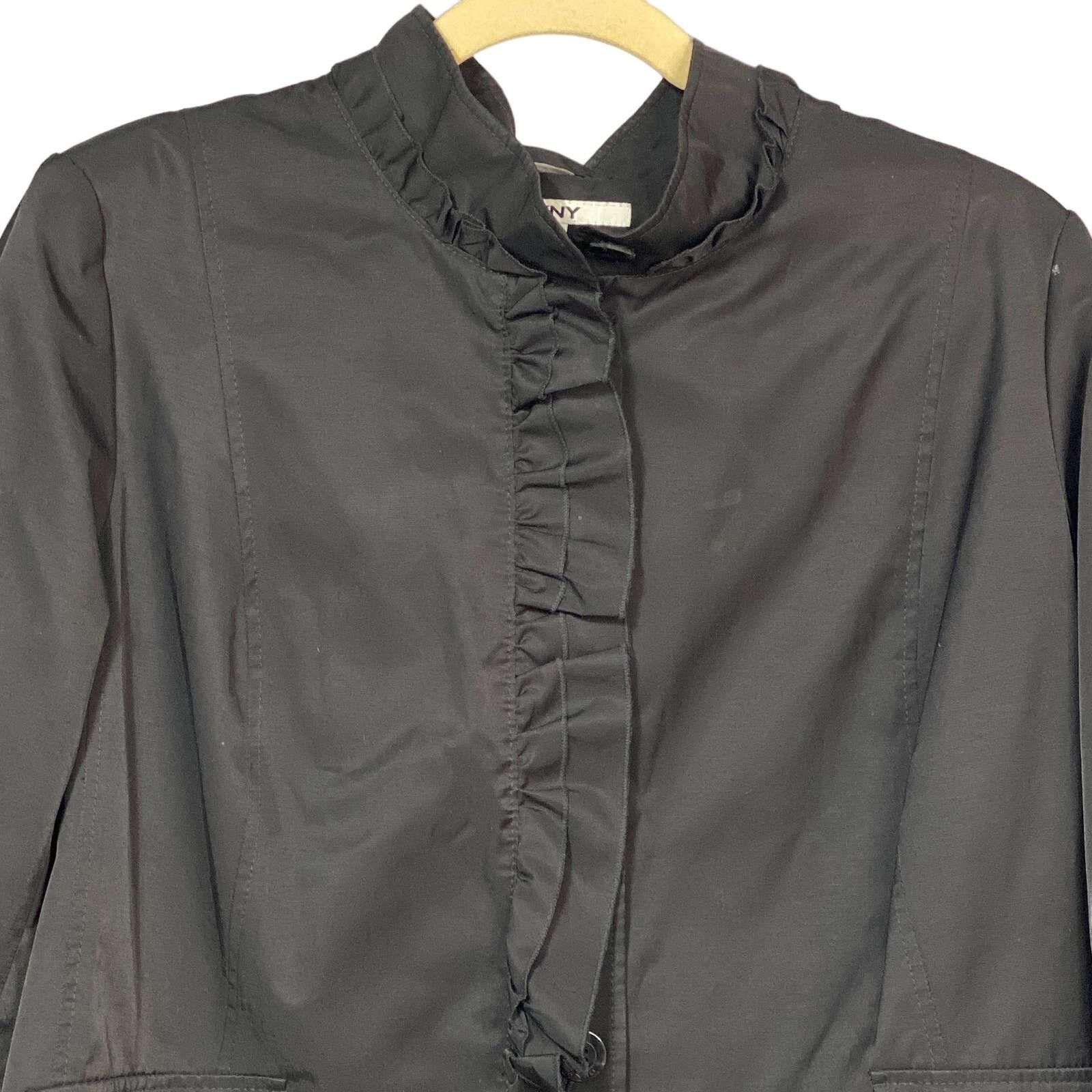 DKNY DKNY Sabring Ruffle Front Walker Midi Trench Coach Size 3X Size 3XL / US 20-22 - 10 Thumbnail